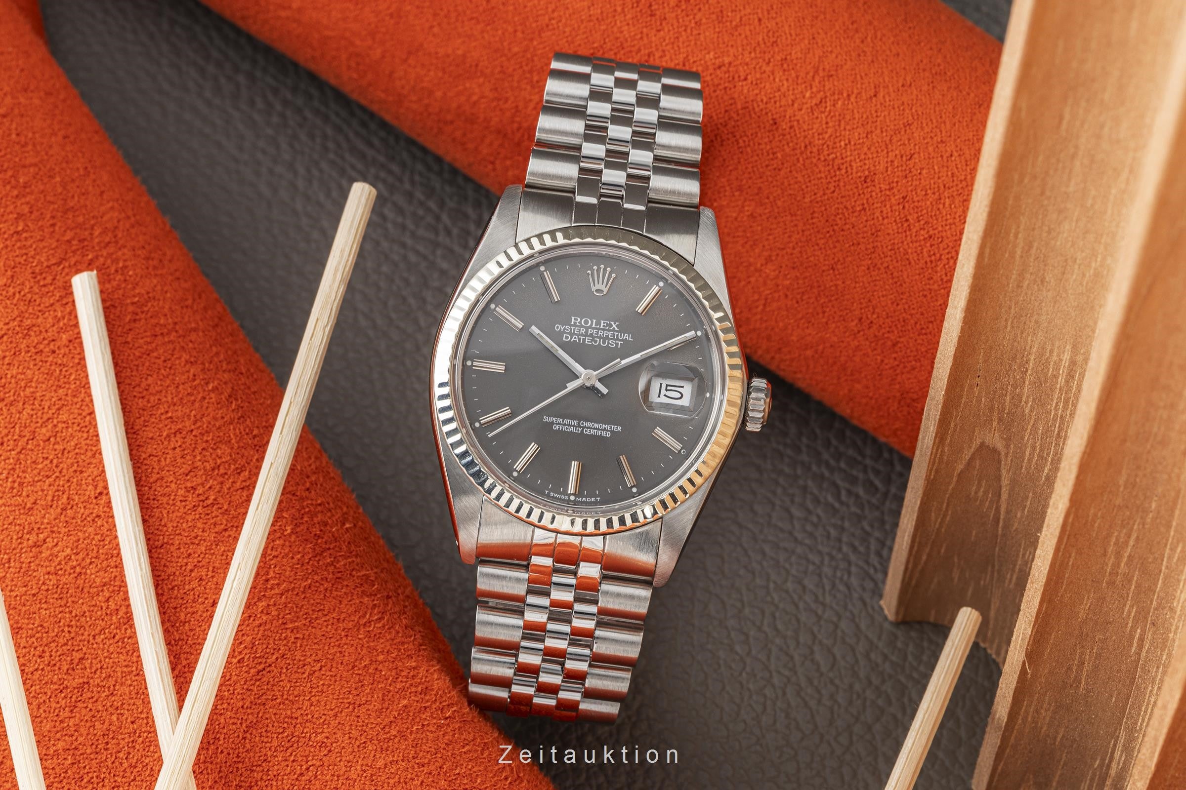 Rolex Datejust Stahl / Weissgold Automatik Herrenuhr Ref: 16014 VP: 7500,- € [2301192]