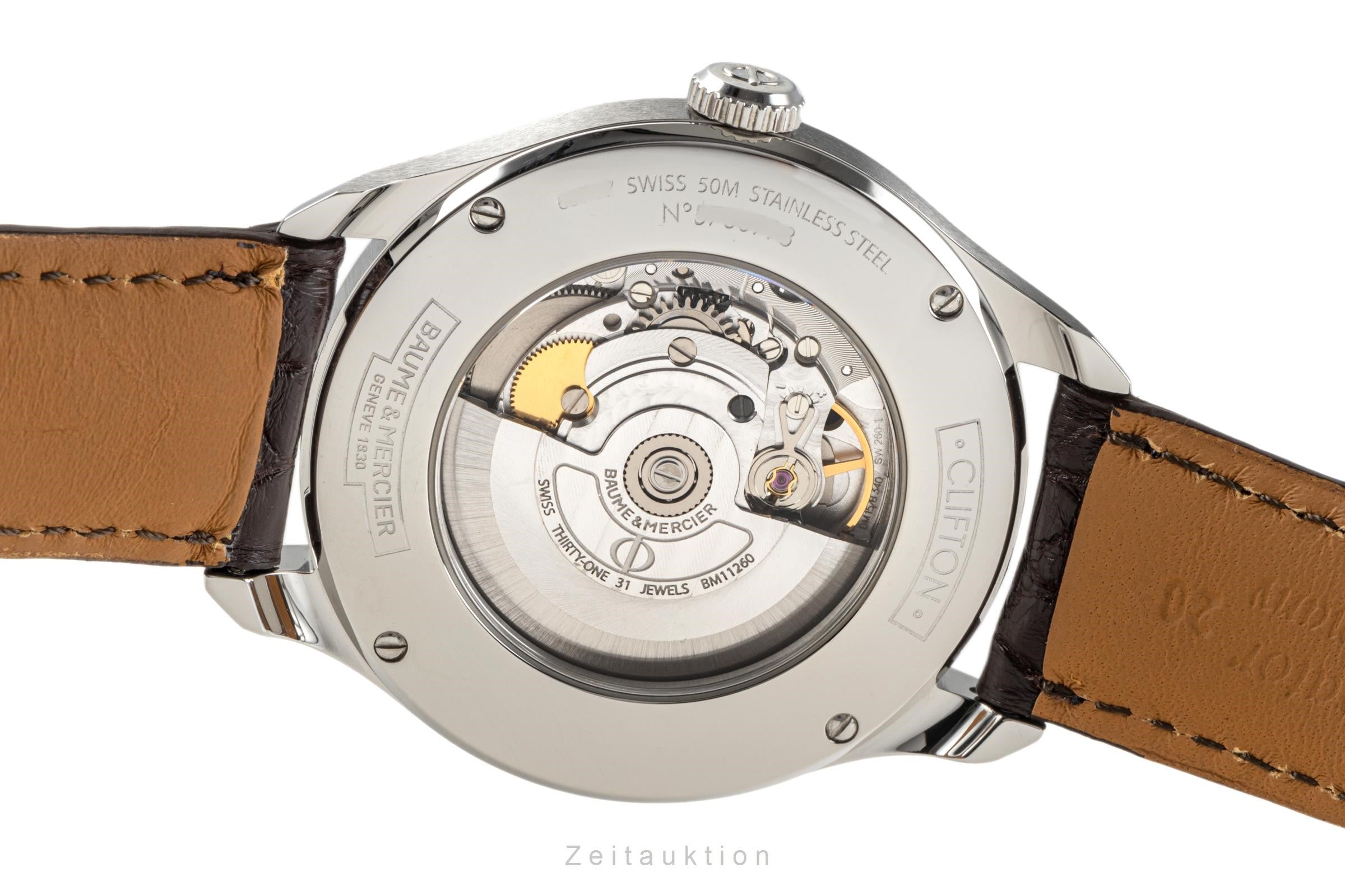 Baume & Mercier Clifton acier automatique montre pour hommes MOA/0099, 65717 LP: 3400EUR  [2301224]