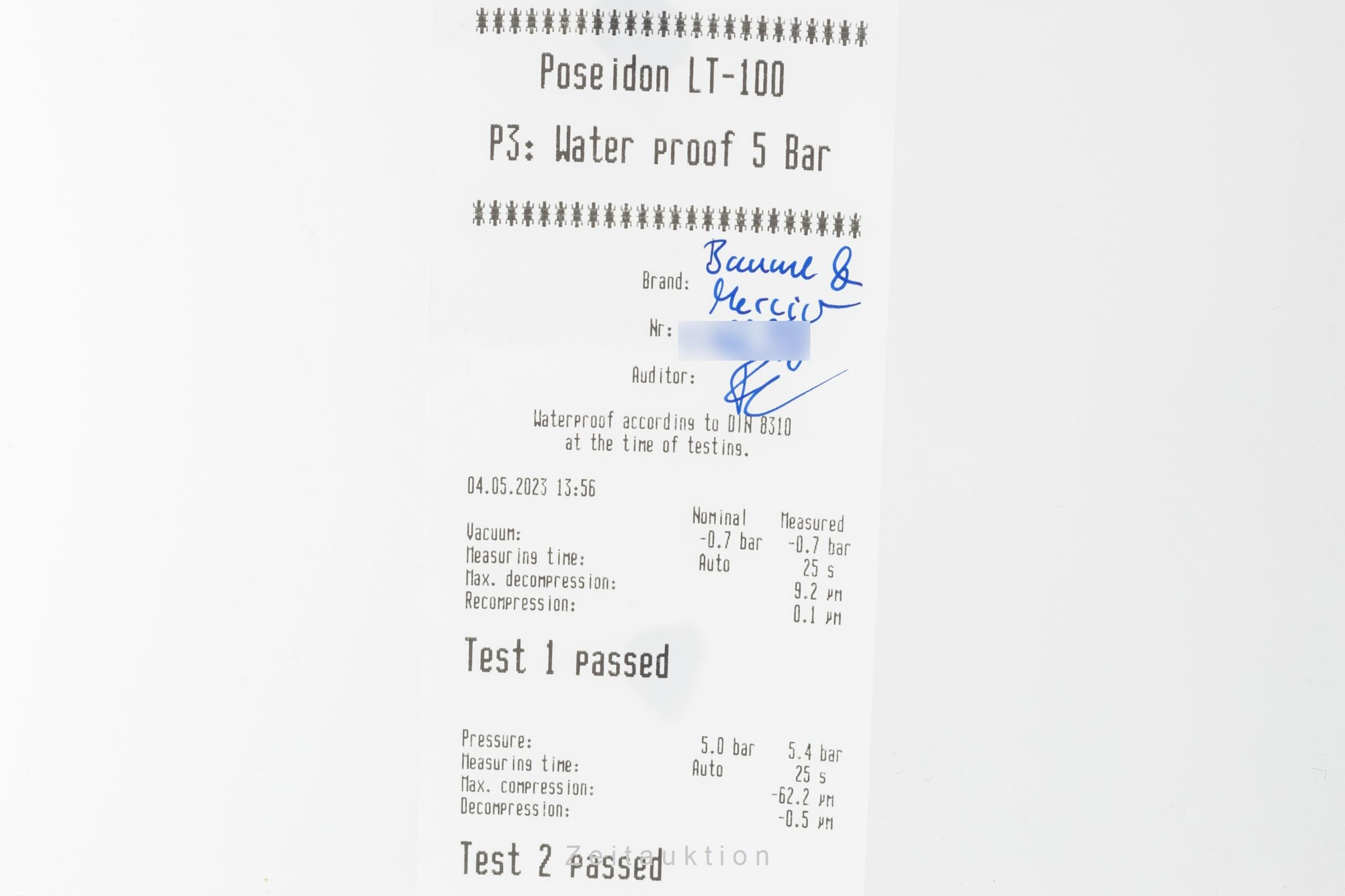 Baume & Mercier Clifton acier automatique montre pour hommes MOA/0099, 65717 LP: 3400EUR  [2301224]