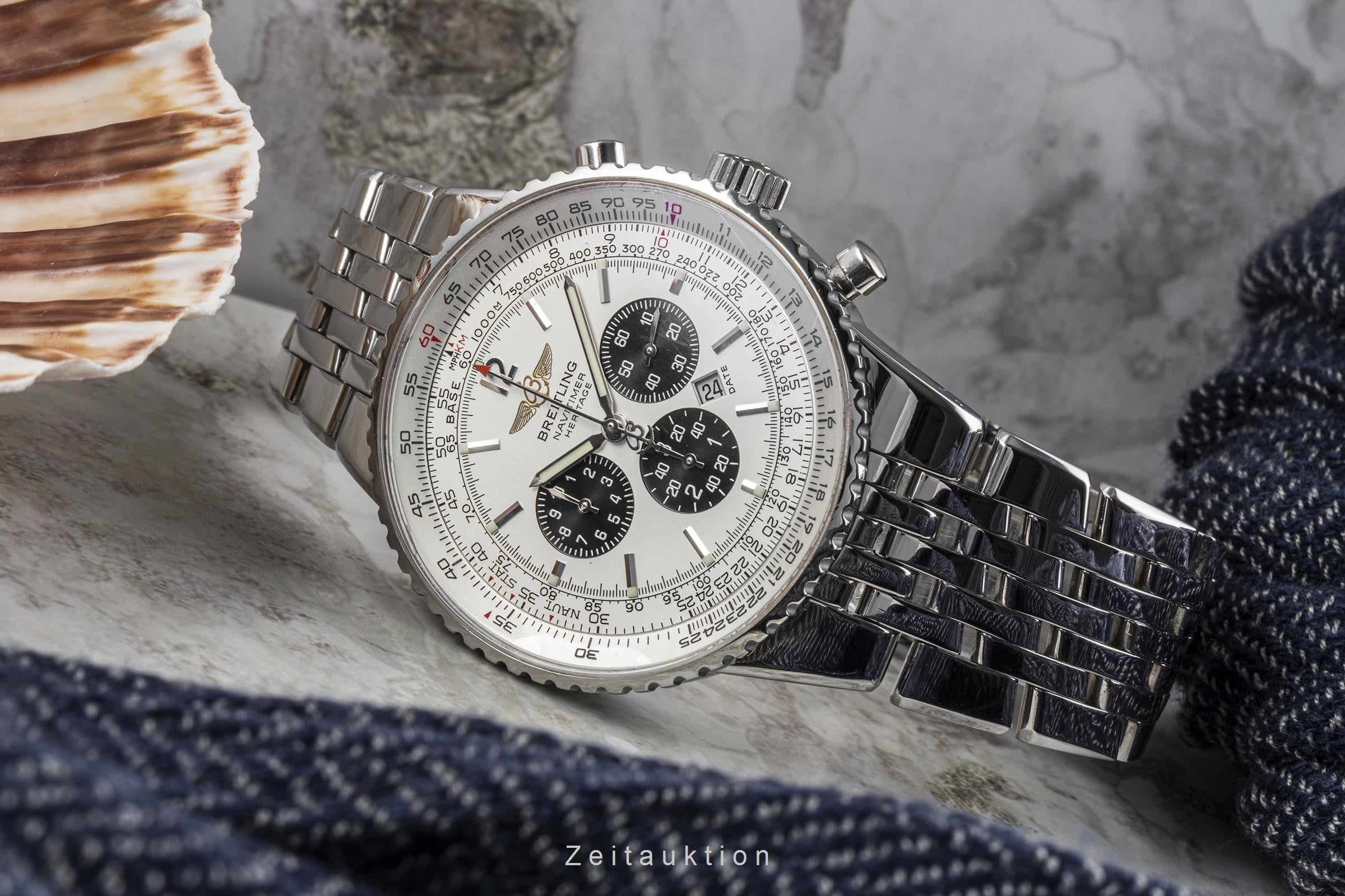 Breitling Navitimer Heritage chronograph steel automatic men's watch A35350  [2301261]