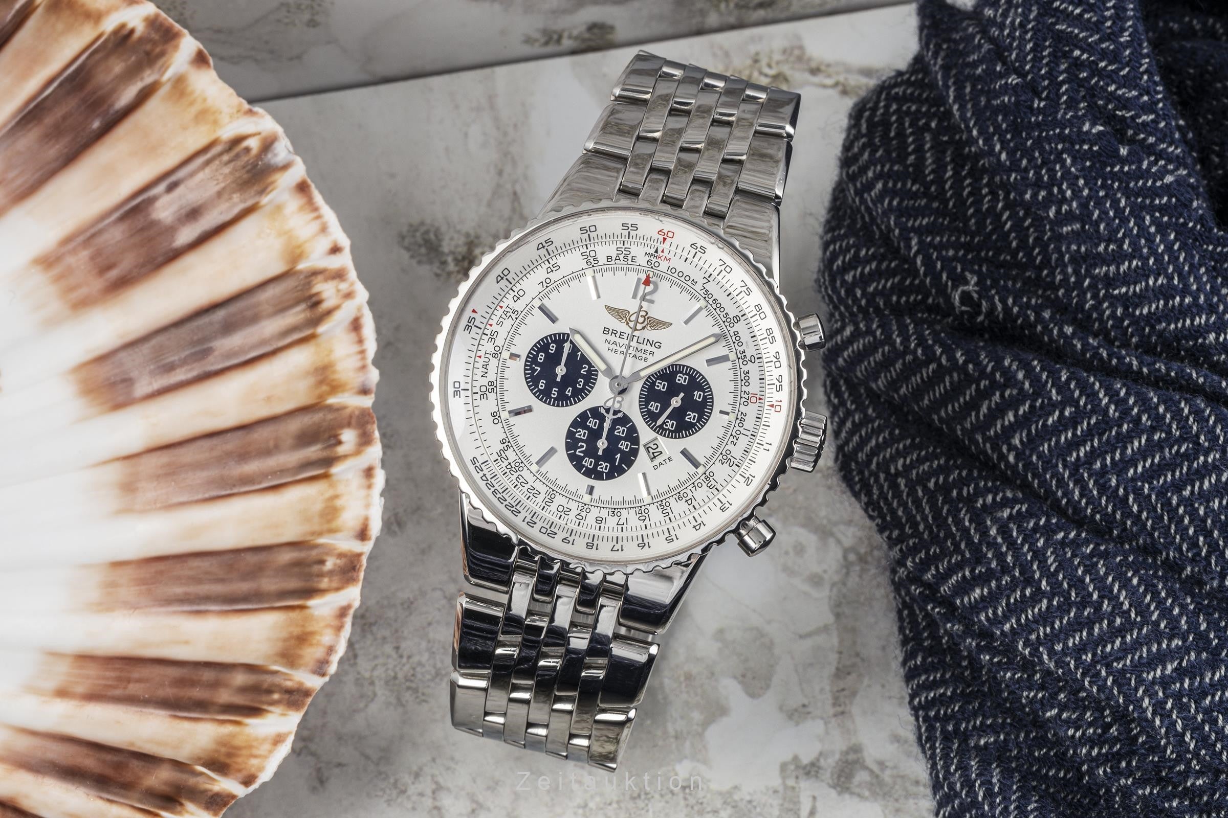 Breitling Navitimer Heritage chronograph steel automatic men's watch A35350  [2301261]