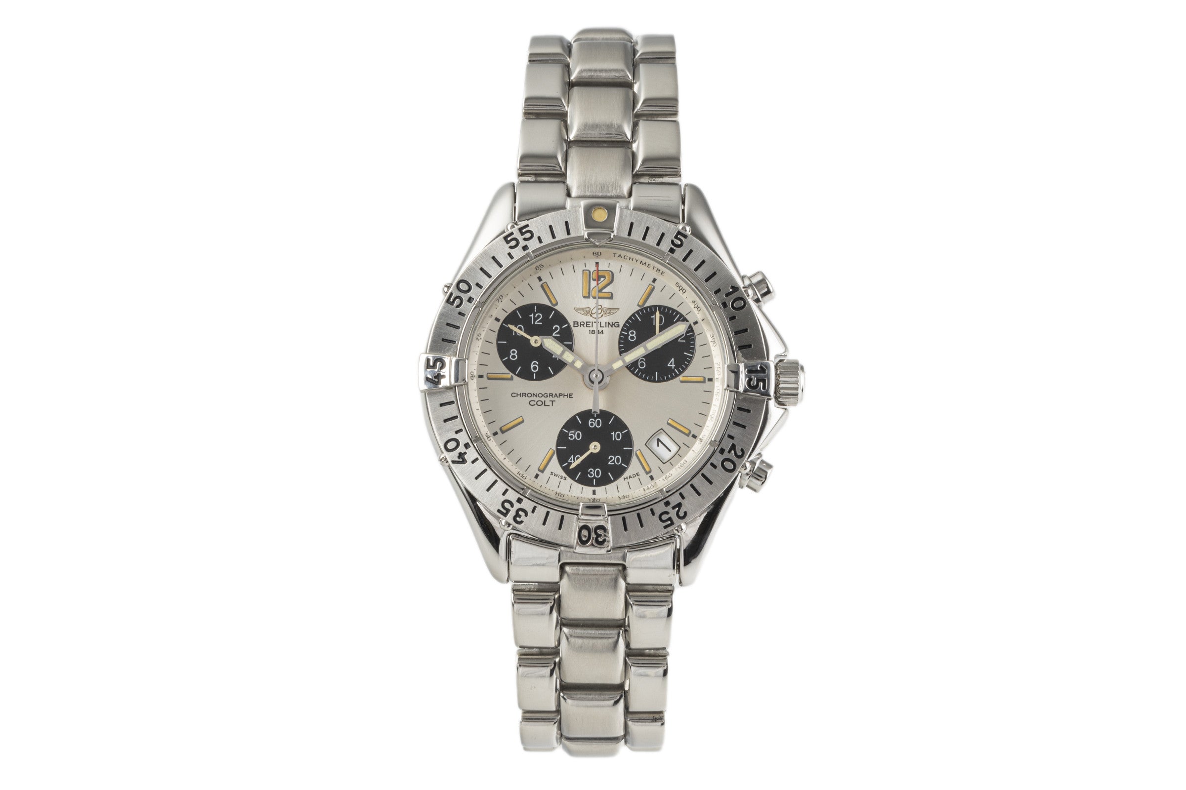 Breitling Colt chronograph steel quartz men's watch A53035  [2301280]
