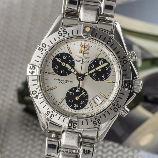 Breitling Colt chronograph steel quartz men's watch A53035  [2301280]