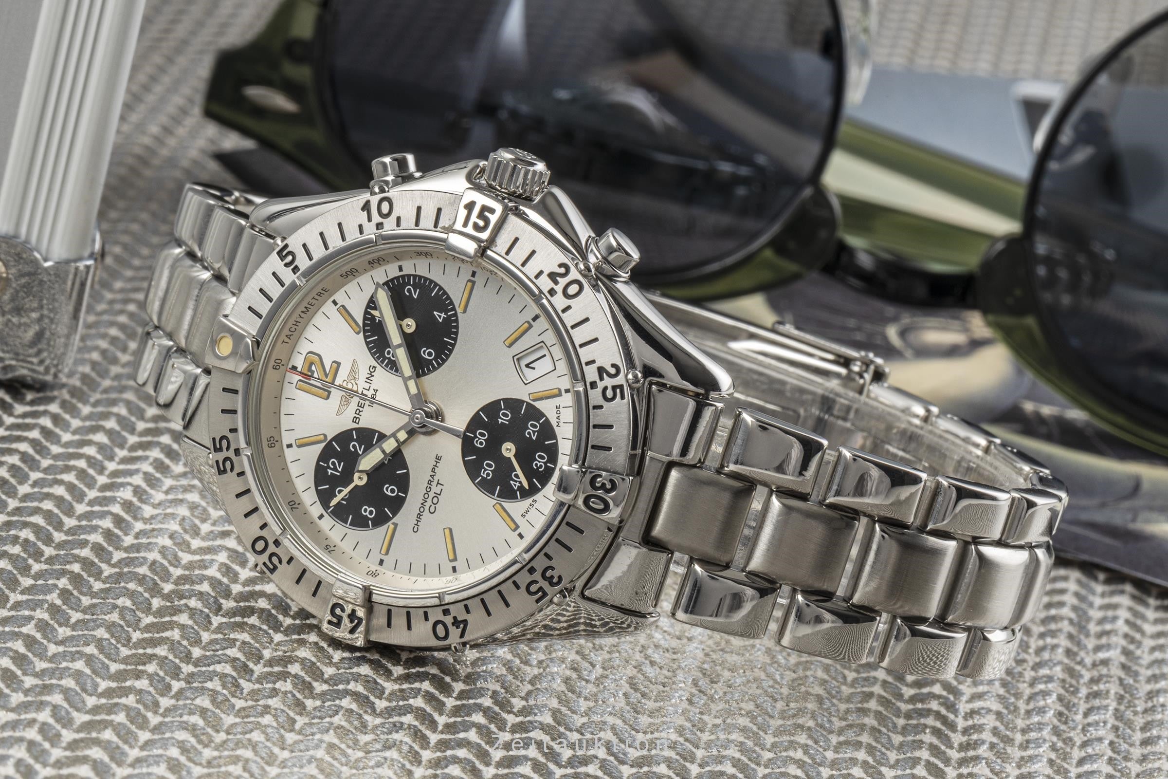 Breitling Colt chronograph steel quartz men's watch A53035  [2301280]