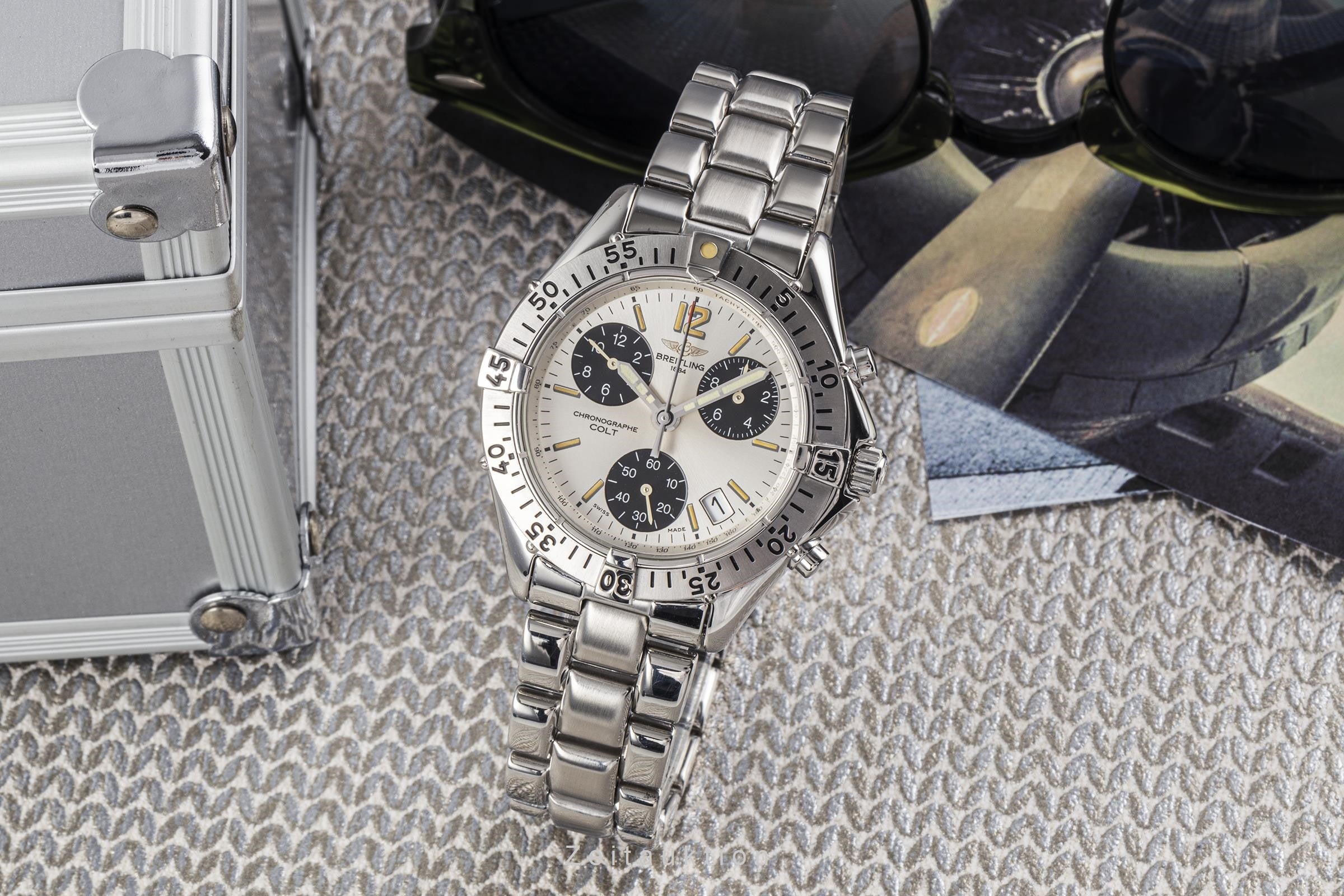 Breitling Colt chronograph steel quartz men's watch A53035  [2301280]