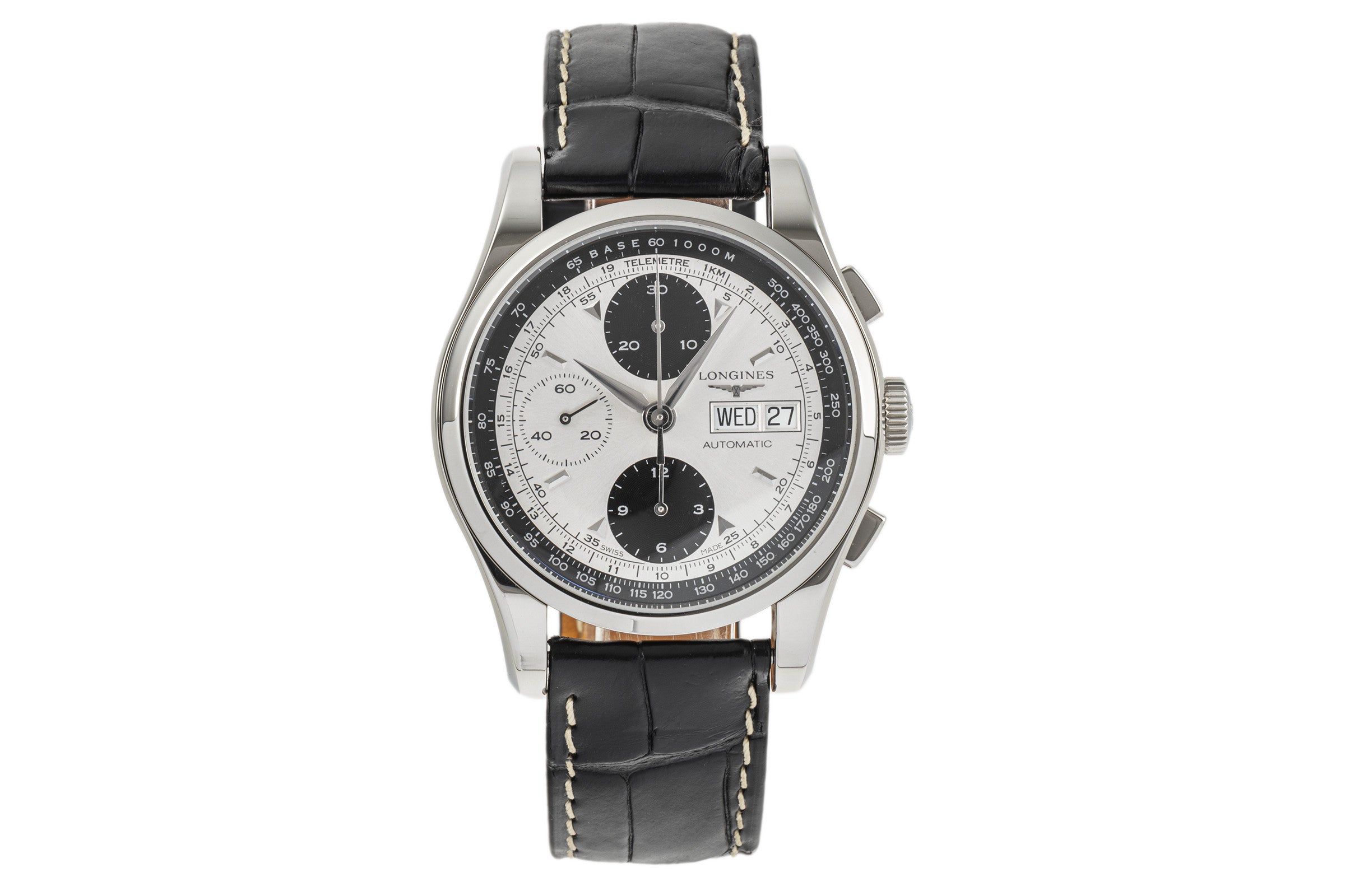 Longines Heritage chronograph steel automatic Kal. L674.3 Ref. L2