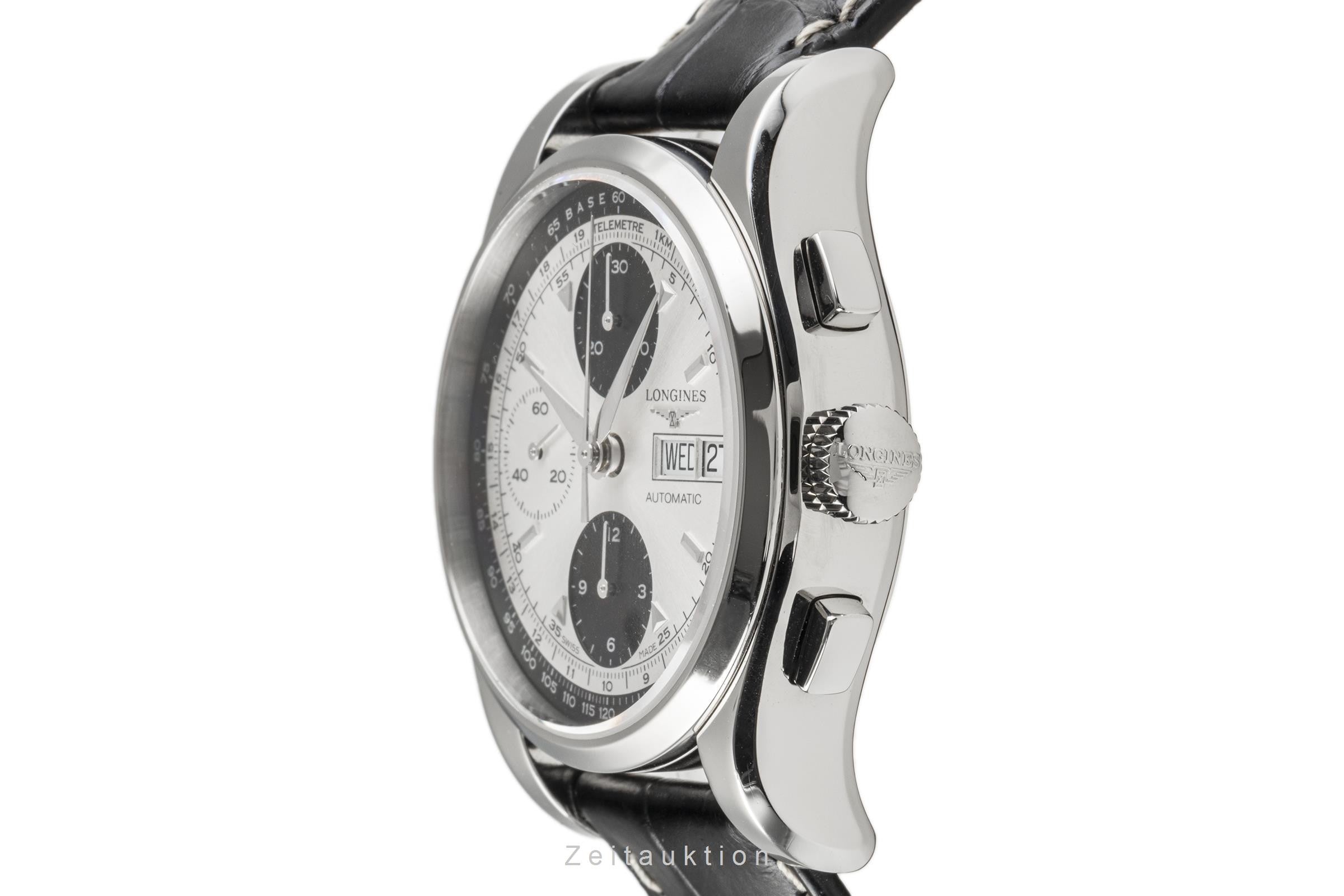 Longines Heritage chronographe acier automatique montre pour hommes L2.747.4  [2301298]