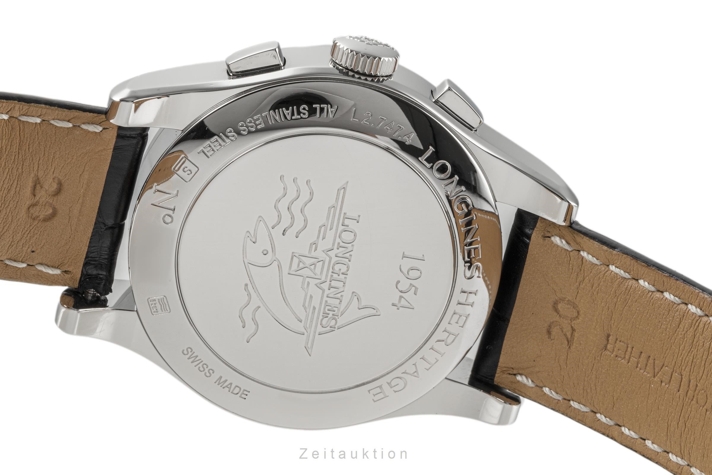 Longines Heritage chronographe acier automatique montre pour hommes L2.747.4  [2301298]