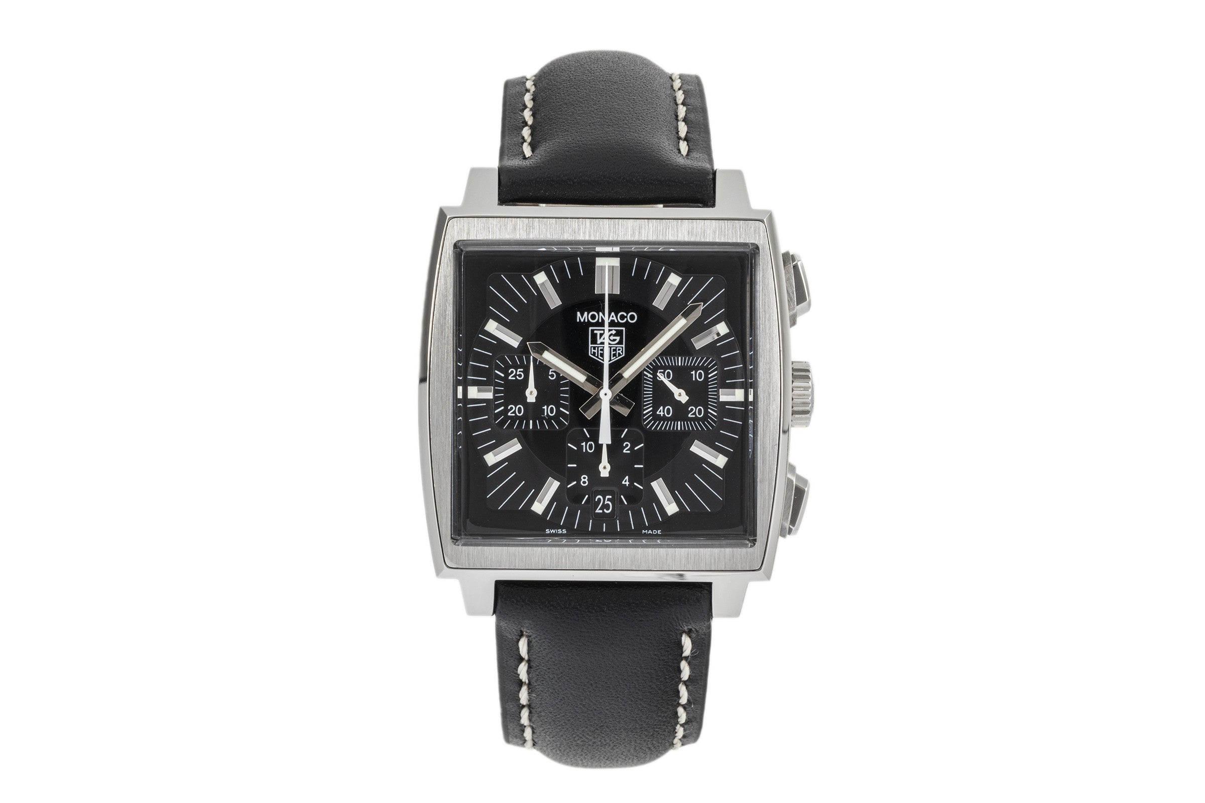 Tag Heuer Monaco chronograph steel automatic men's watch CW2111-0 LP: 6850EUR  [2301387]
