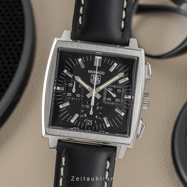 Tag Heuer Monaco chronograph steel automatic men's watch CW2111-0 LP: 6850EUR  [2301387]