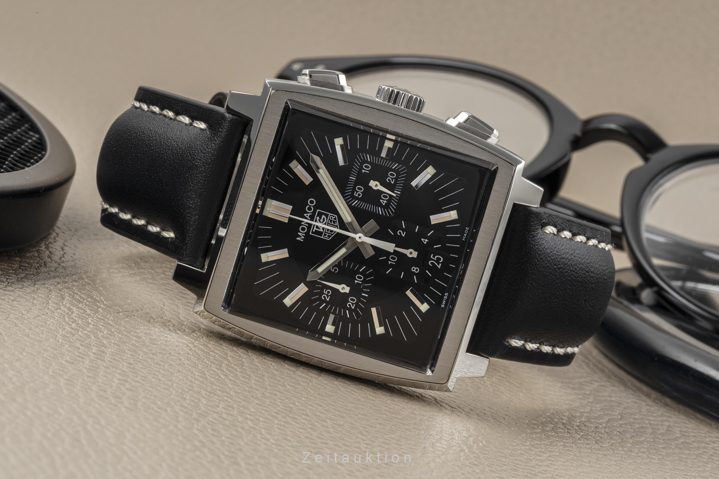 Tag Heuer Monaco chronograph steel automatic men's watch CW2111-0 LP: 6850EUR  [2301387]