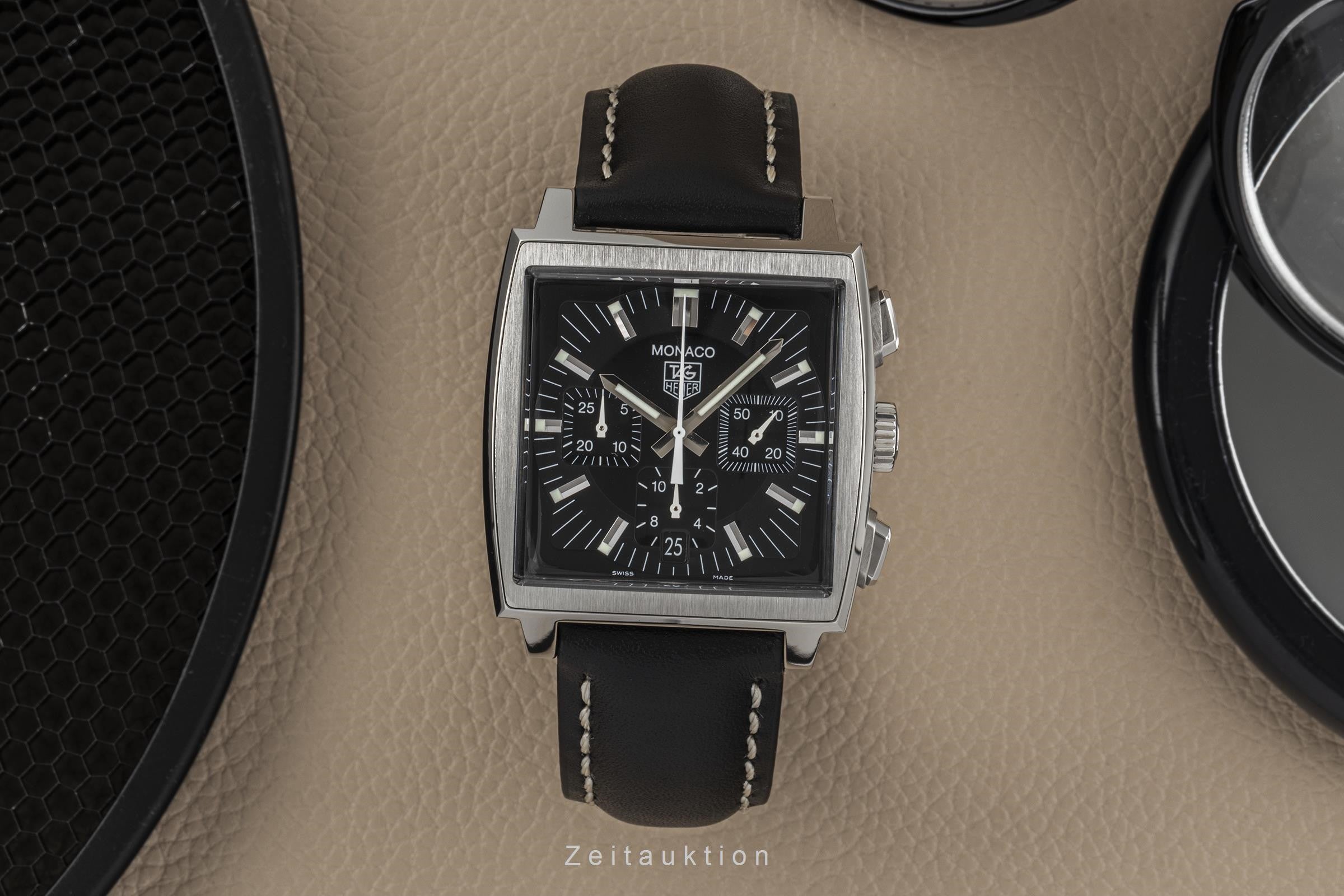 Tag Heuer Monaco chronograph steel automatic men's watch CW2111-0 LP: 6850EUR  [2301387]