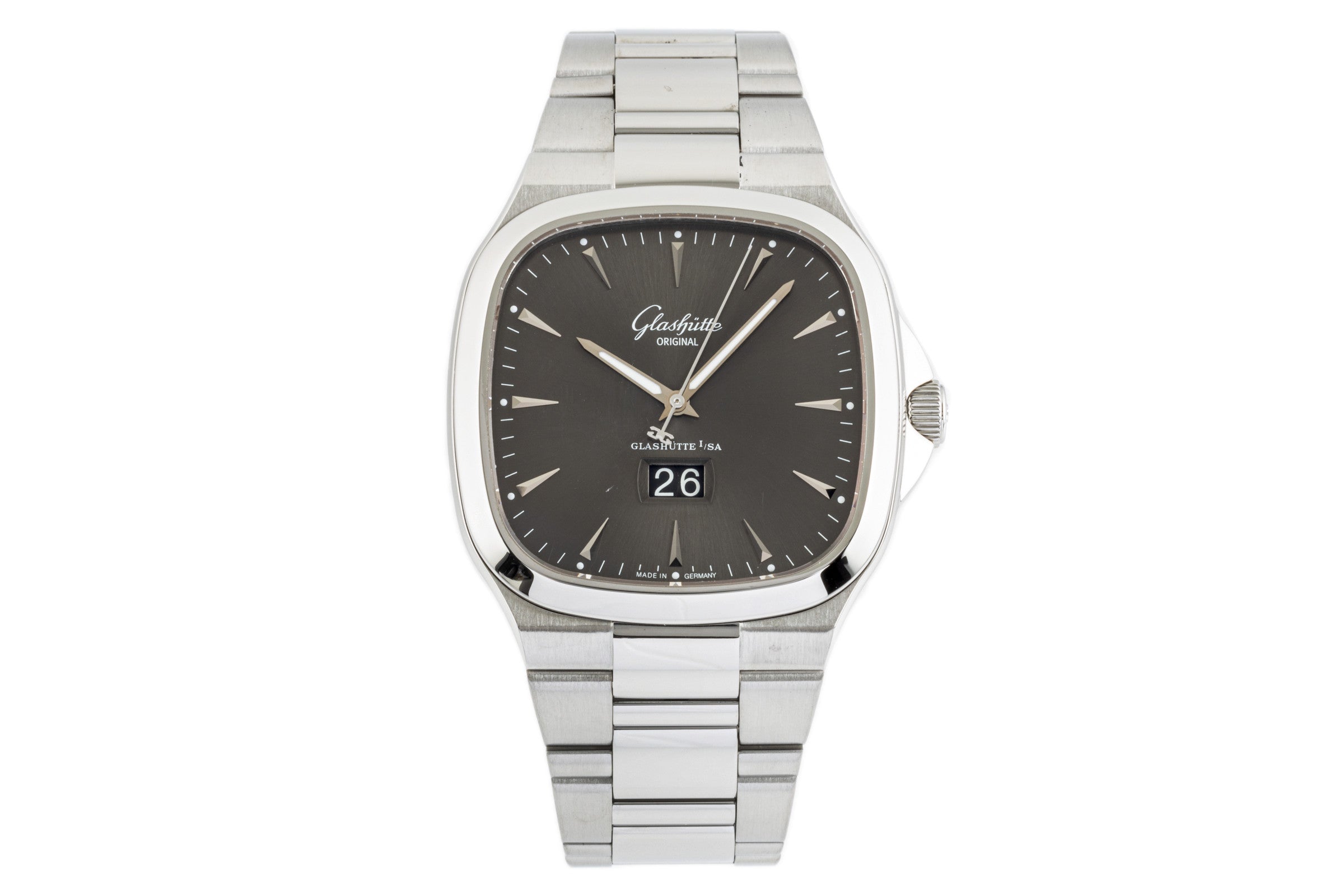 Glashütte Seventies acciaio automatismo orologio da uomo 2-39-47-12-12-14 LP: 10800EUR  [2301432]