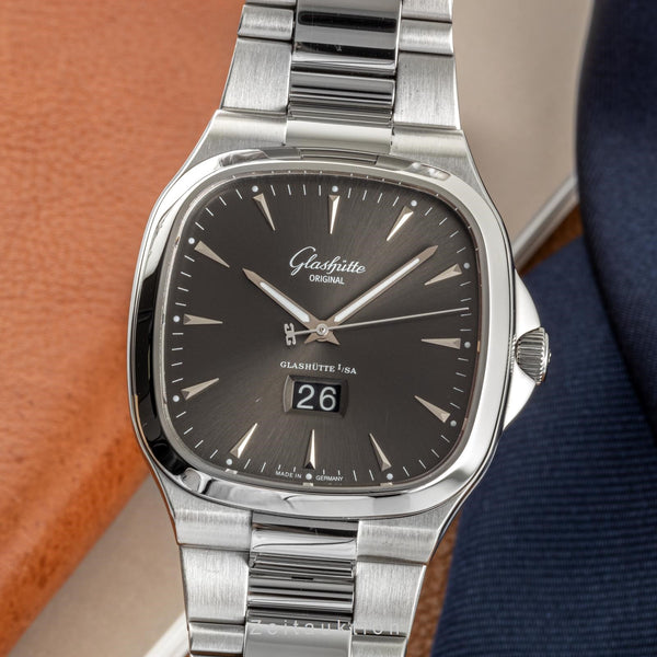 Glashütte Seventies acciaio automatismo orologio da uomo 2-39-47-12-12-14 LP: 10800EUR  [2301432]