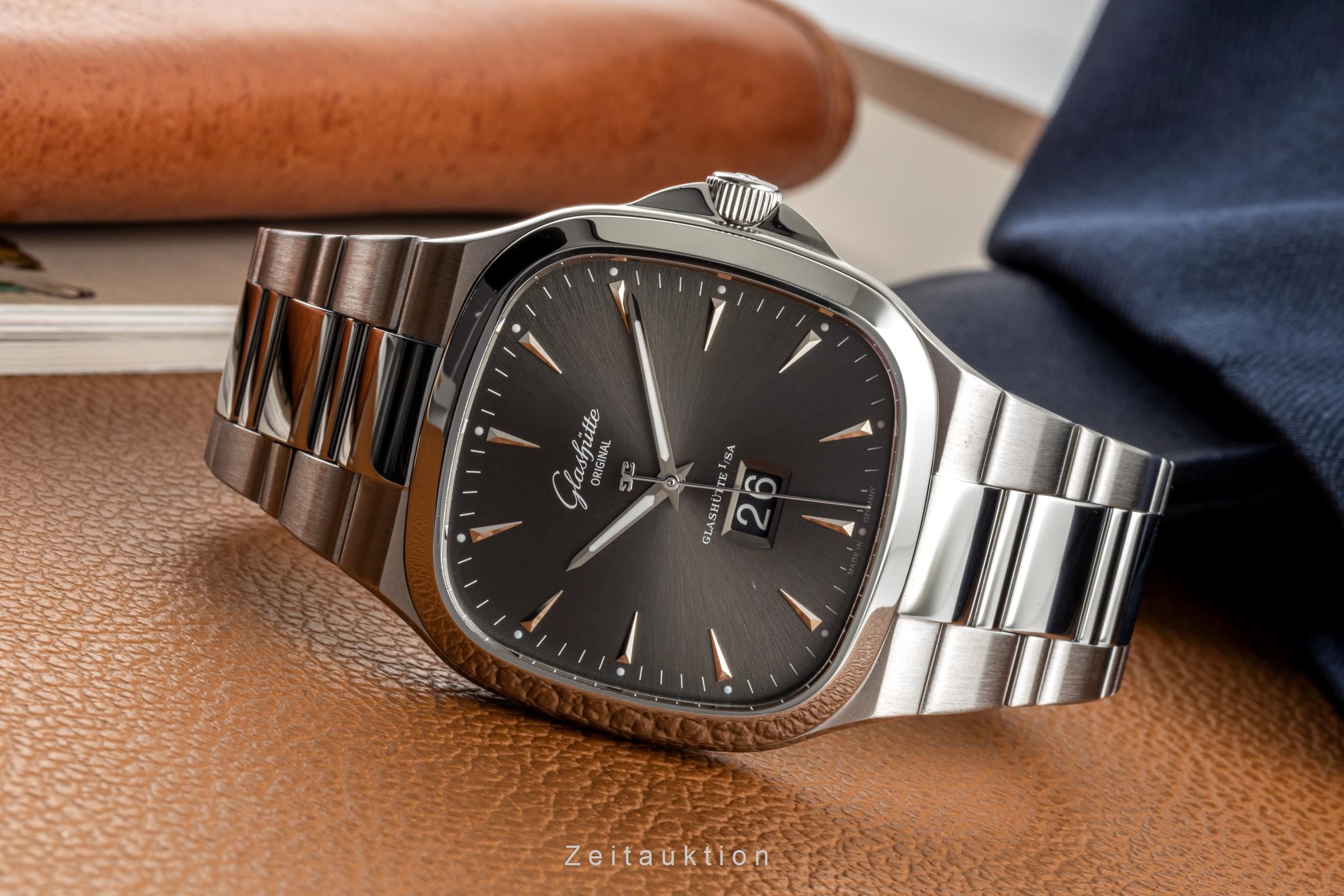 Glashütte Seventies acciaio automatismo orologio da uomo 2-39-47-12-12-14 LP: 10800EUR  [2301432]