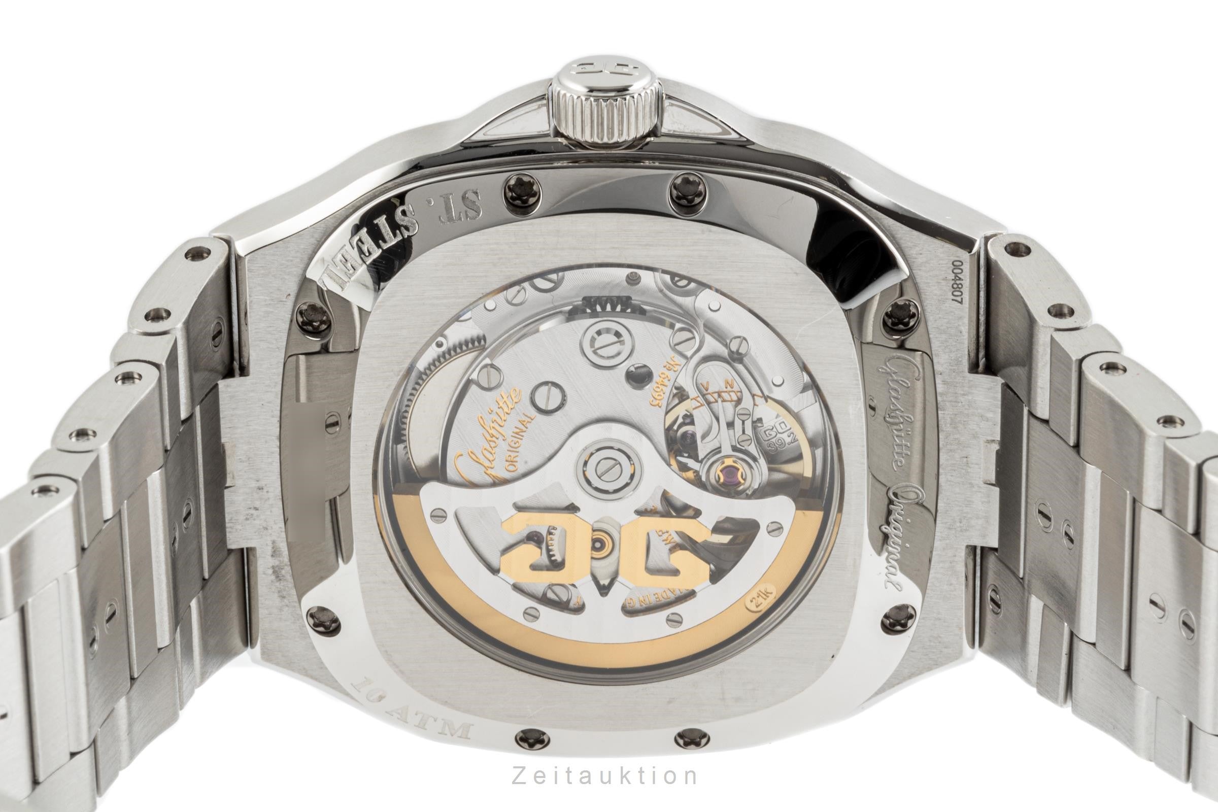 Glashütte Seventies acciaio automatismo orologio da uomo 2-39-47-12-12-14 LP: 10800EUR  [2301432]