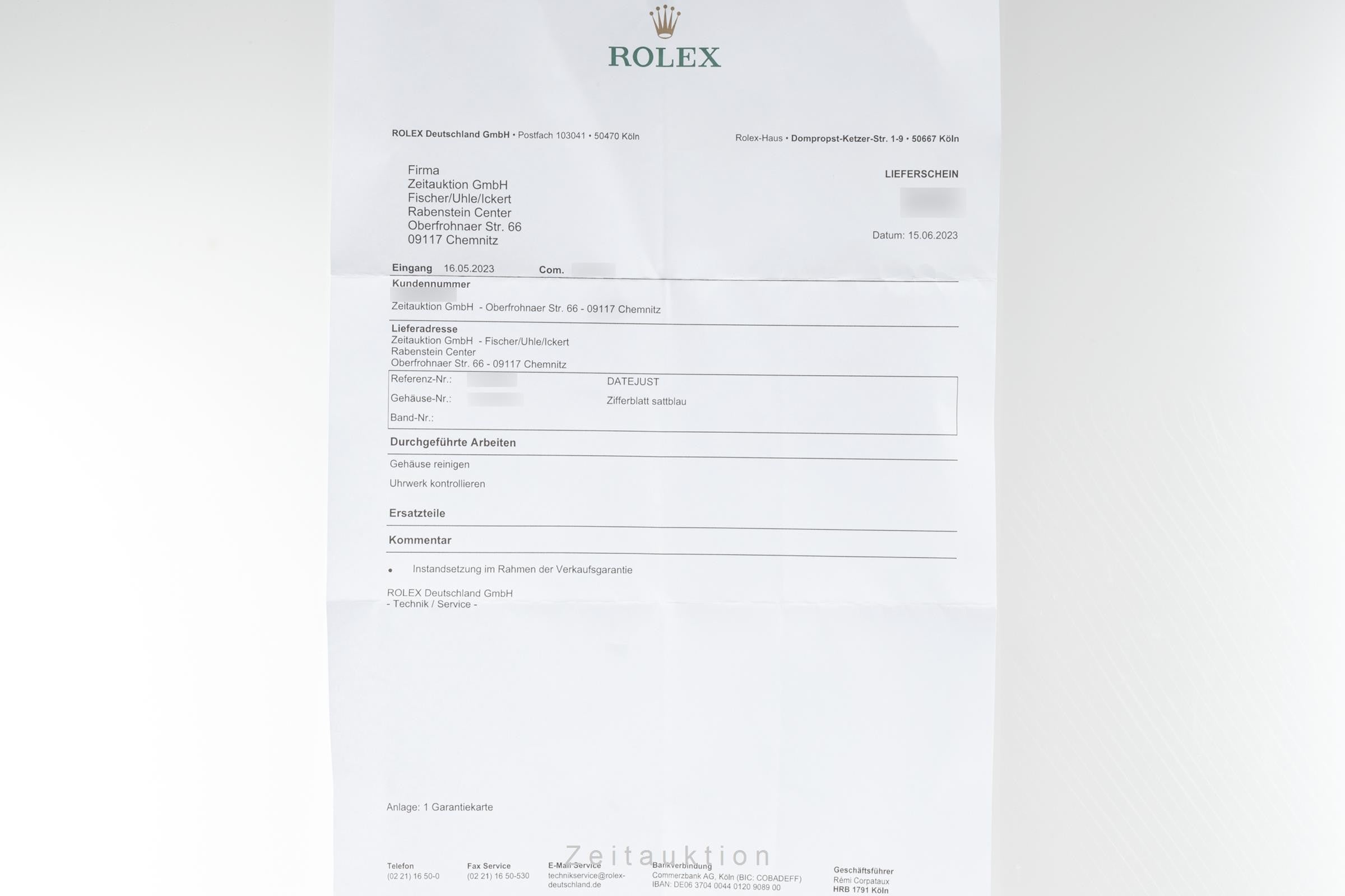 Rolex Datejust acier automatique montre pour hommes 126200  [2301497]