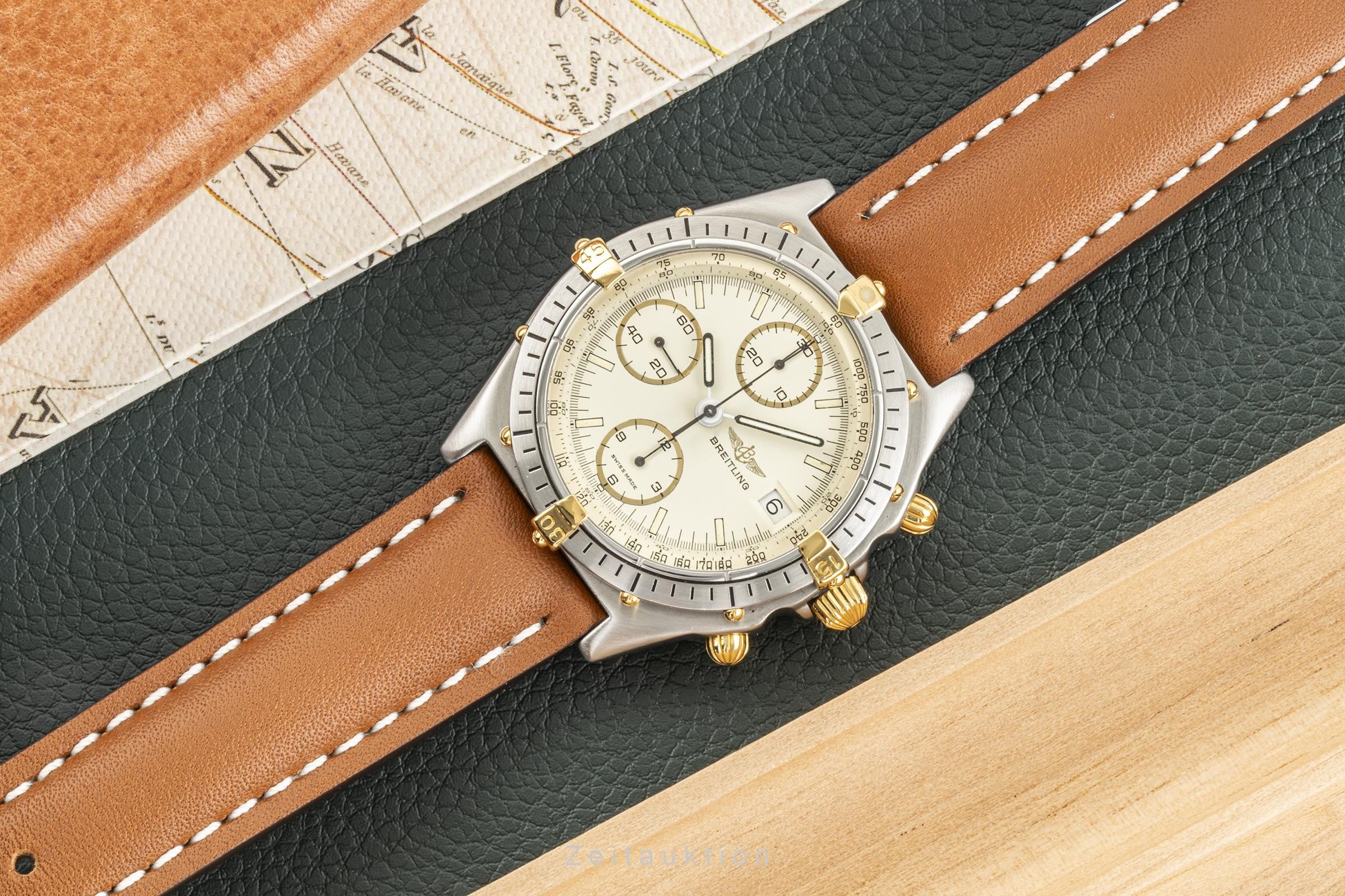 Breitling Chronomat chronographe acier / doré automatique montre pour hommes 81950  [2301510]