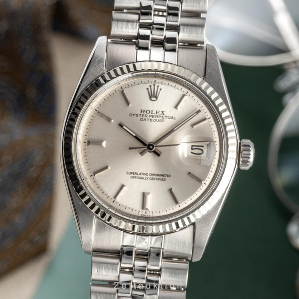 Rolex Datejust 36 Oyster Stahl / Weissgold Automatik Herrenuhr 1601 VP: 8750,- € [2301540]