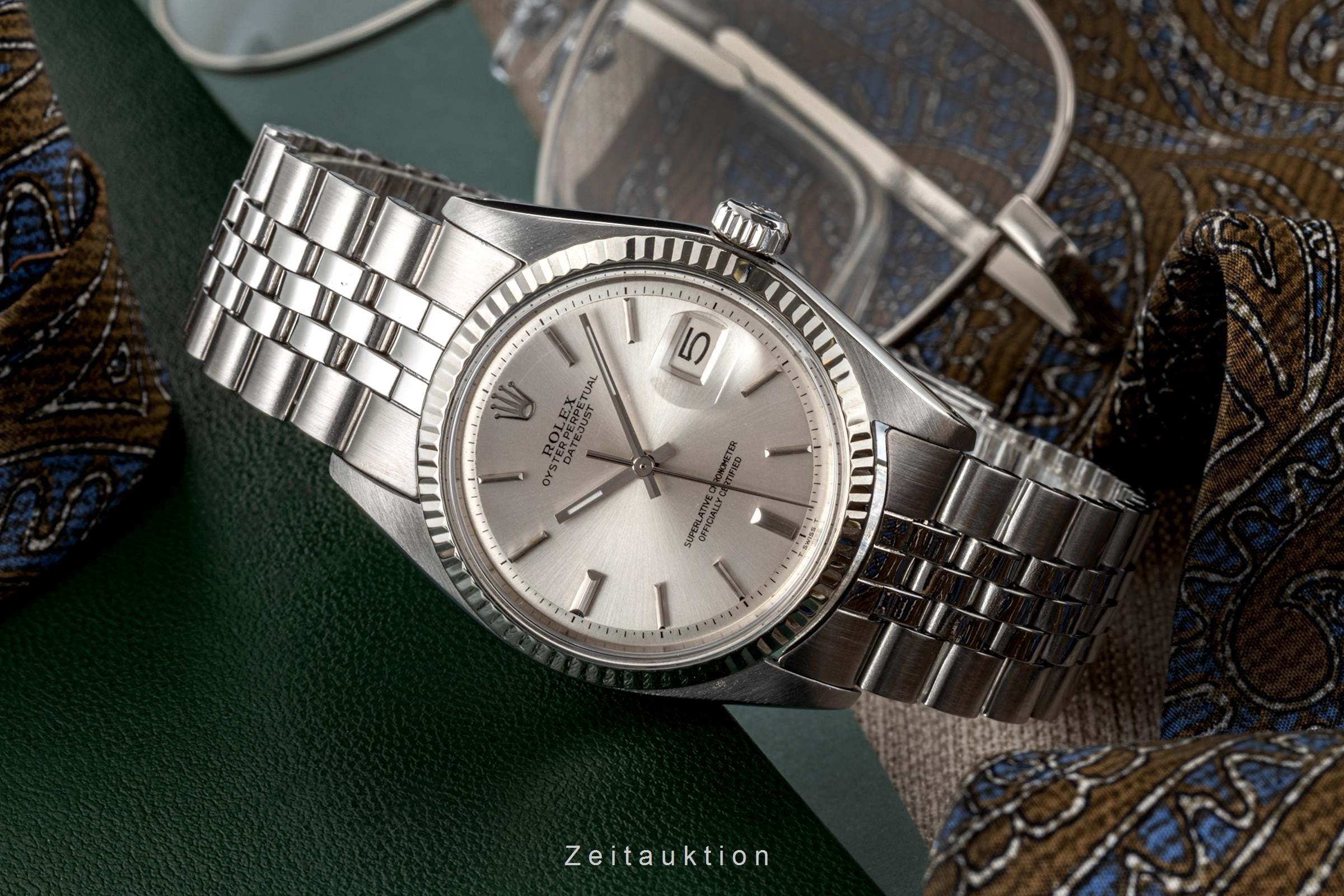 Rolex Datejust 36 Oyster Stahl / Weissgold Automatik Herrenuhr 1601 VP: 8750,- € [2301540]