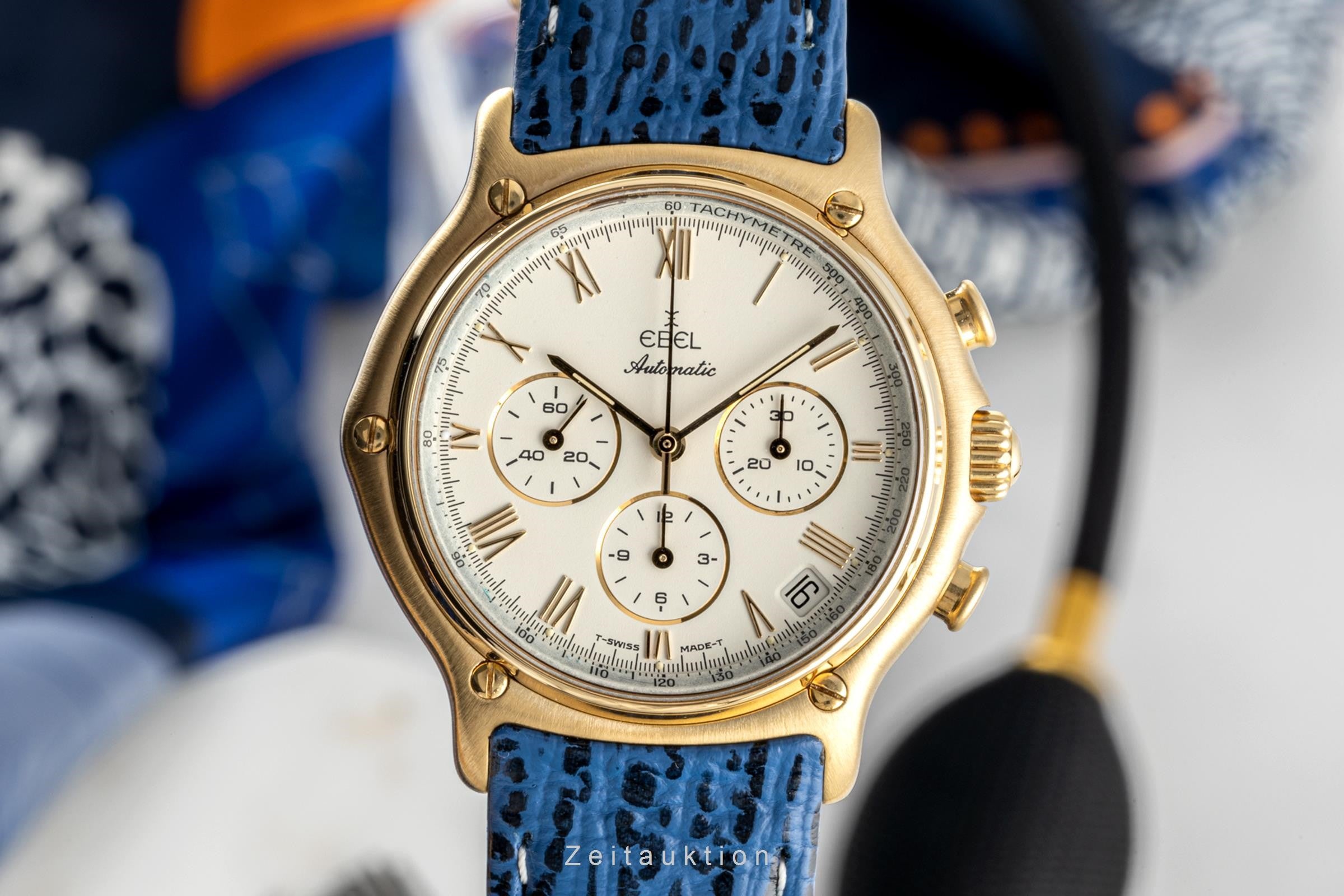 Ebel 1911 chronograph 18 ct gold automatic Kal. 134 Ref