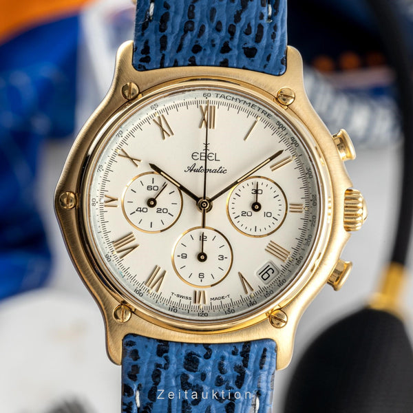 Ebel 1911 chronograph 18 ct gold automatic men's watch 8134901 LP: 0EUR  [2301600]