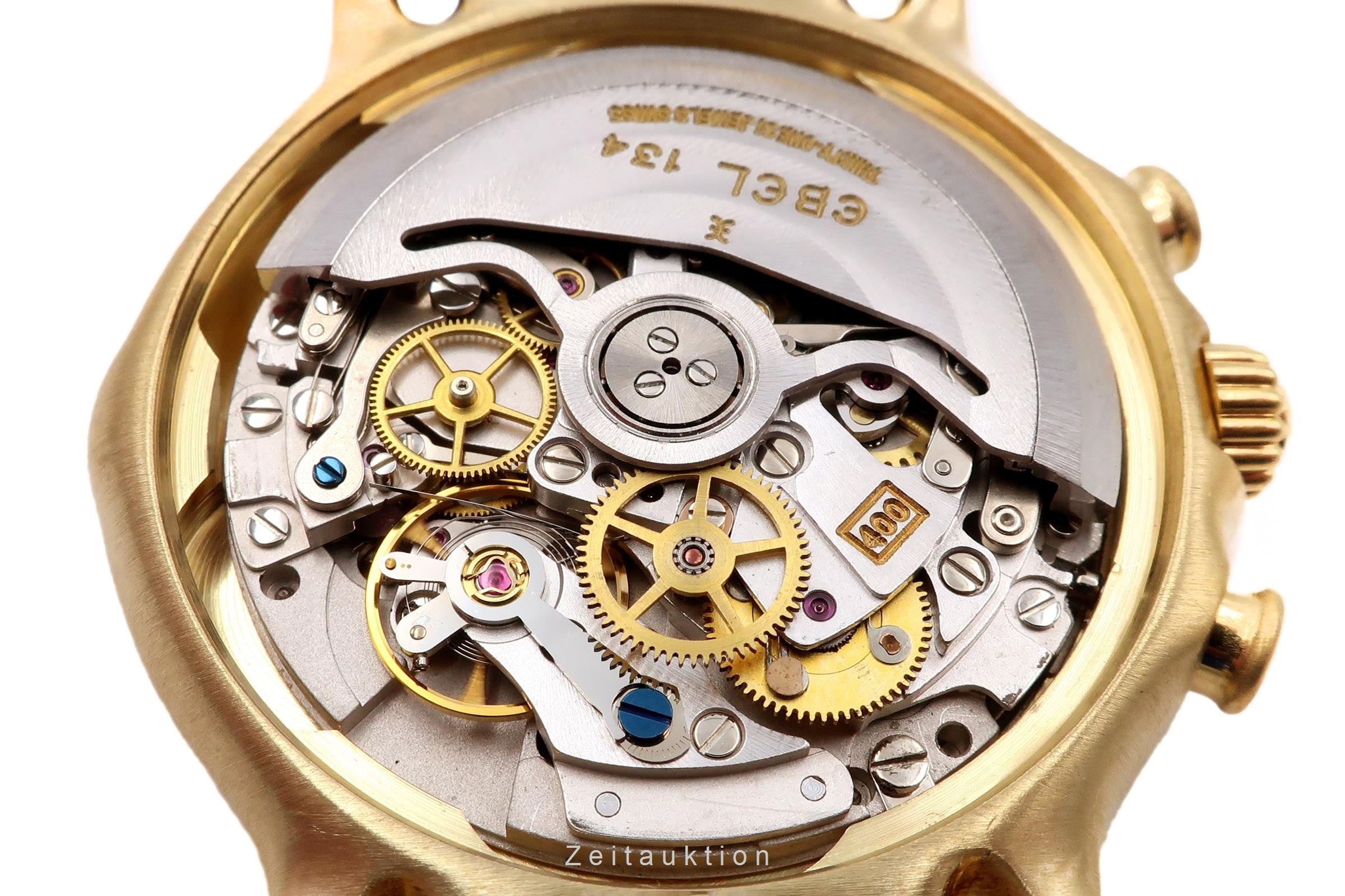 Ebel 1911 chronograph 18 ct gold automatic men's watch 8134901 LP: 0EUR  [2301600]