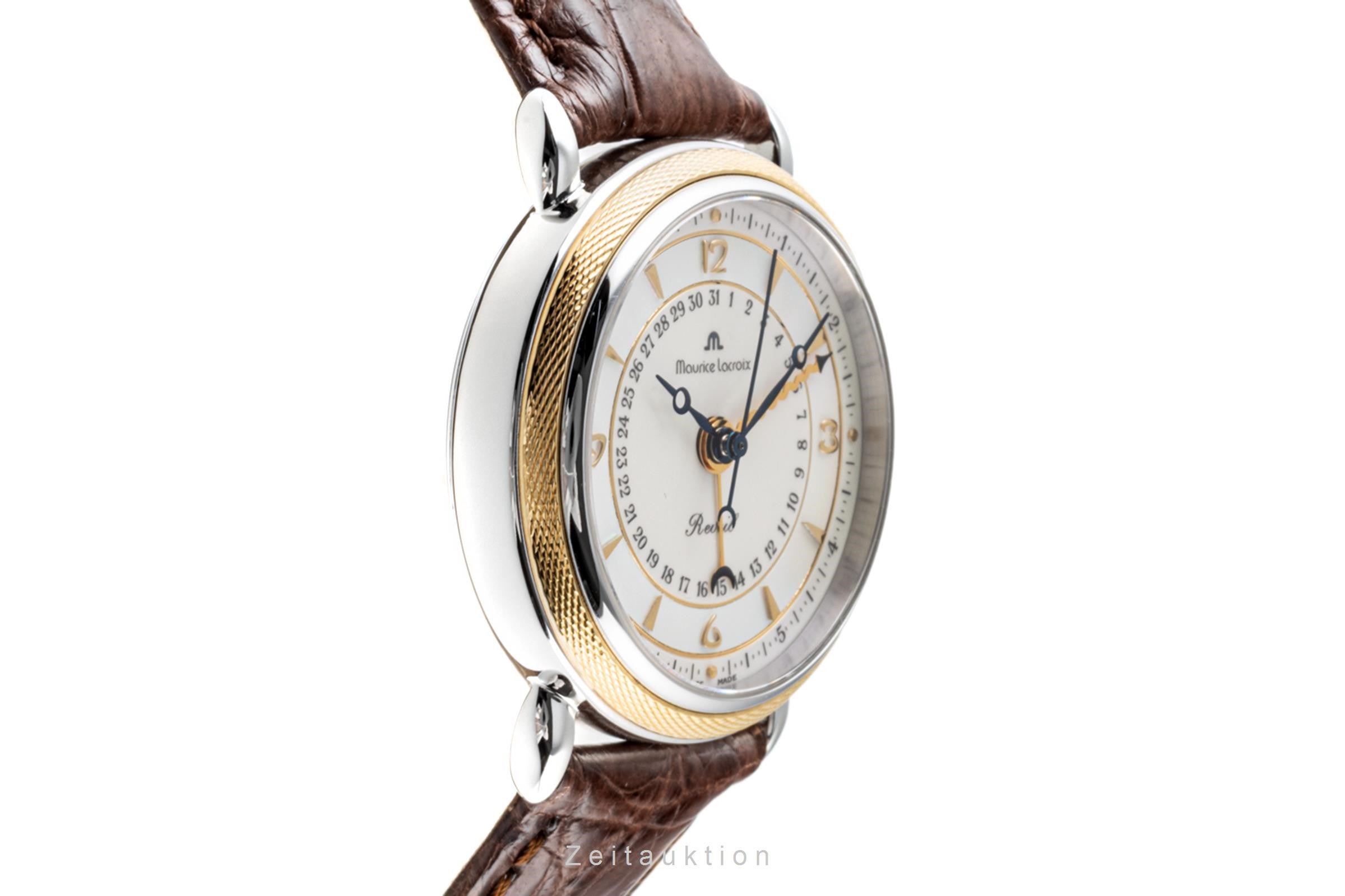 MAURICE LACROIX Milestone 自動巻き 腕時計 Maurice Lacroix Masterpiece steel / gold manual winding Ref. 63511