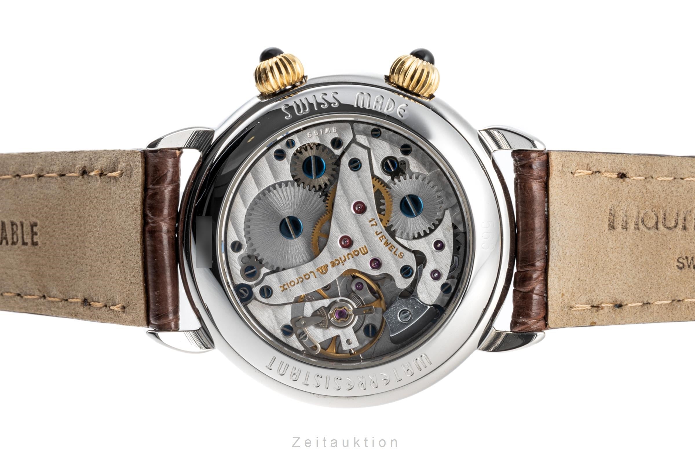 Maurice Lacroix Masterpiece steel / gold manual winding men's watch 63511  [2301634]