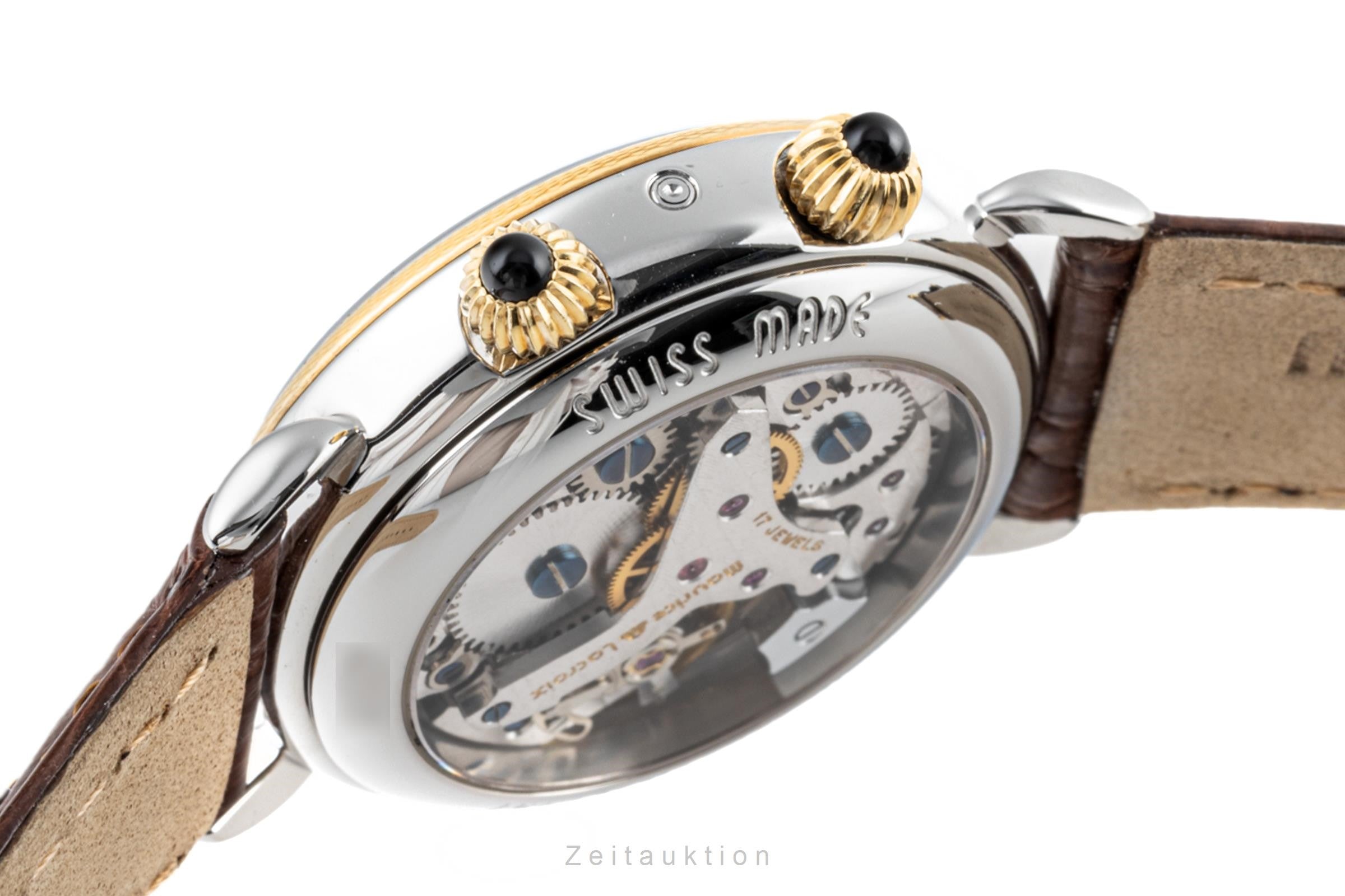 Maurice Lacroix Masterpiece steel / gold manual winding men's watch 63511  [2301634]