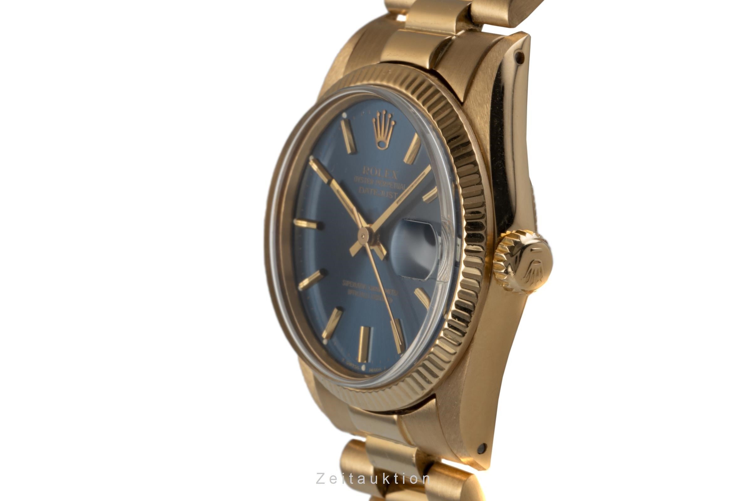 Rolex Datejust 18K (0,750) Gold Automatik Damenuhr Oyster Perpetual Ref. 6827 [2301635]