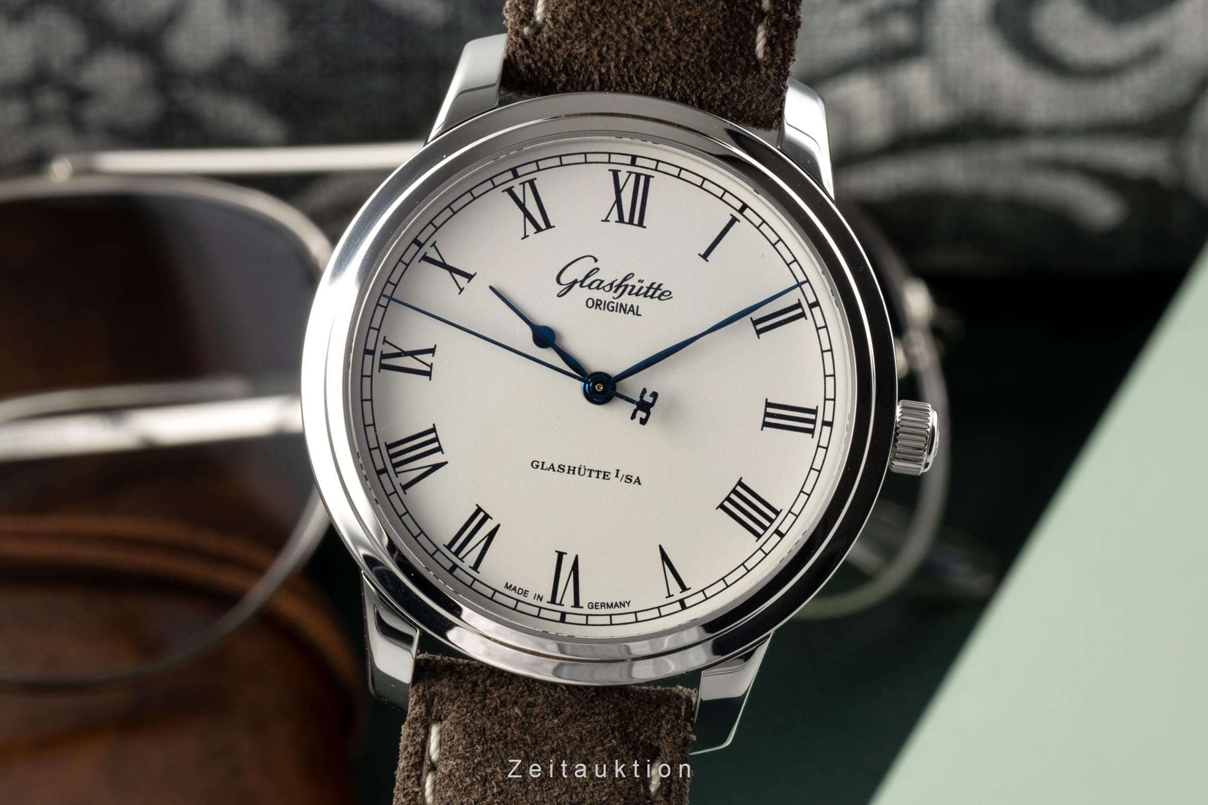 Glashütte Senator steel automatic men's watch 1-39-59-01-02-04 LP: 6900EUR  [2301639]