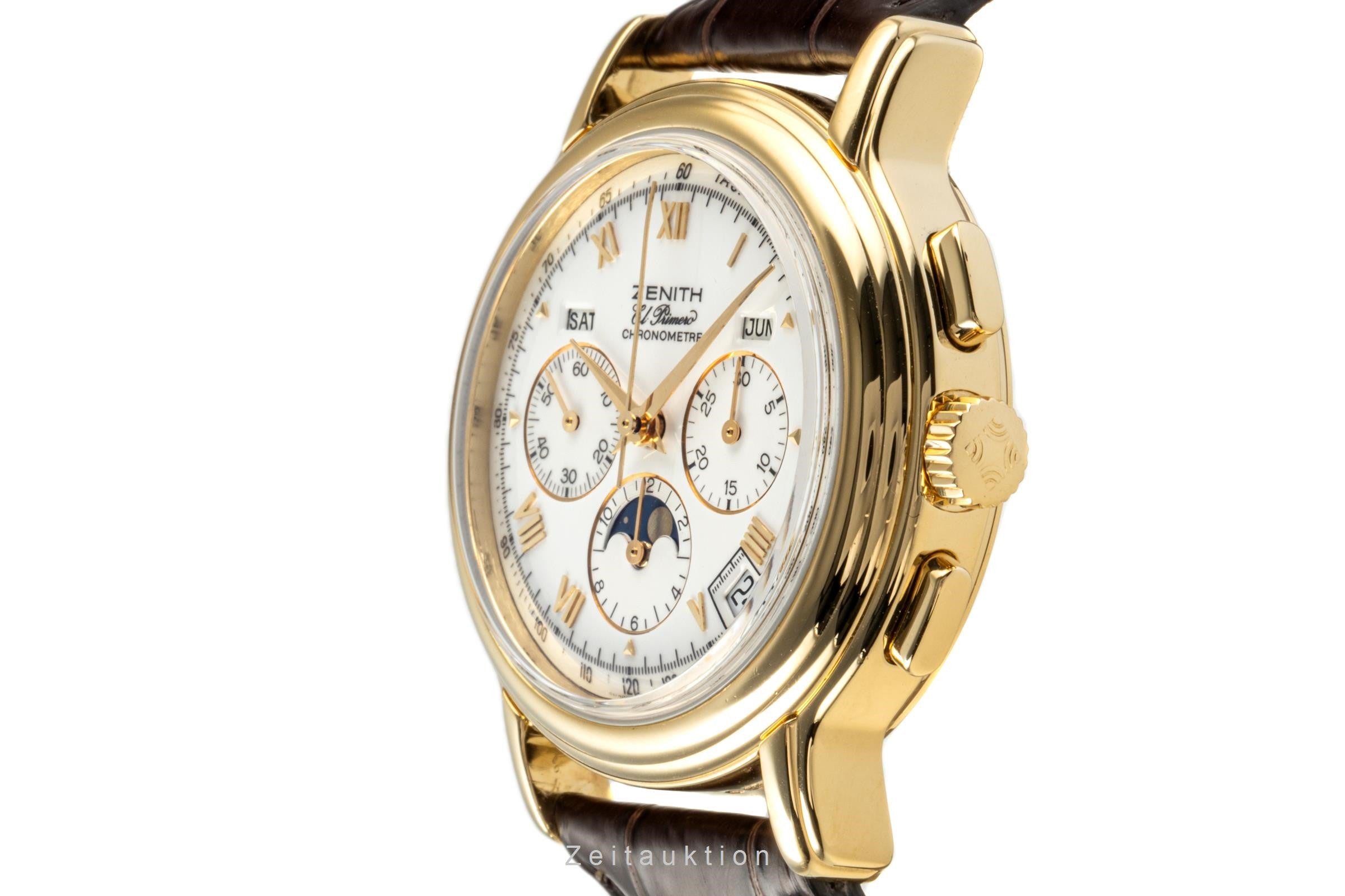 Zenith El Primero cronografo oro 18 ct automatismo orologio da uomo 30.0243.410  [2301680]