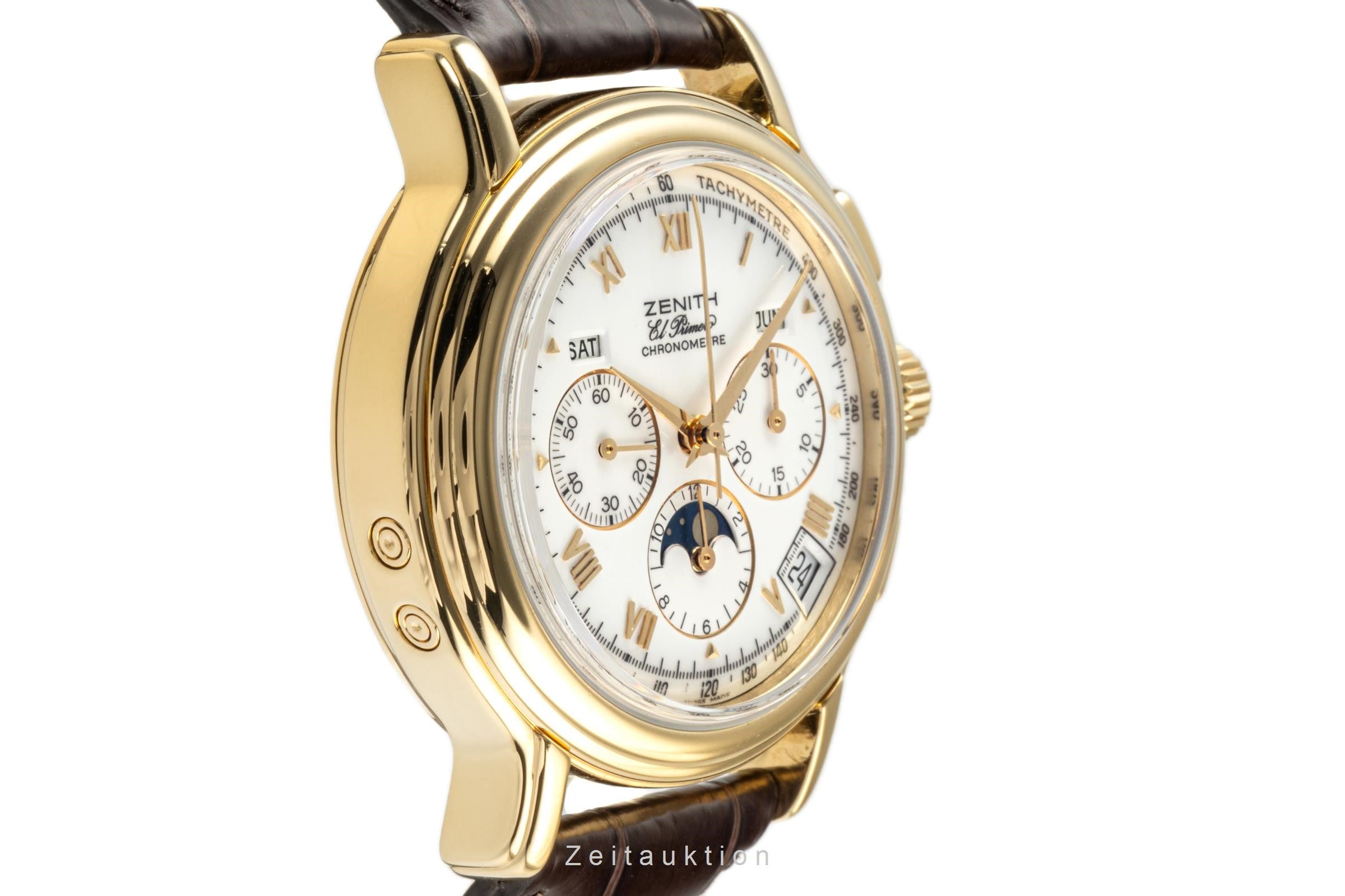 Zenith El Primero cronografo oro 18 ct automatismo orologio da uomo 30.0243.410  [2301680]