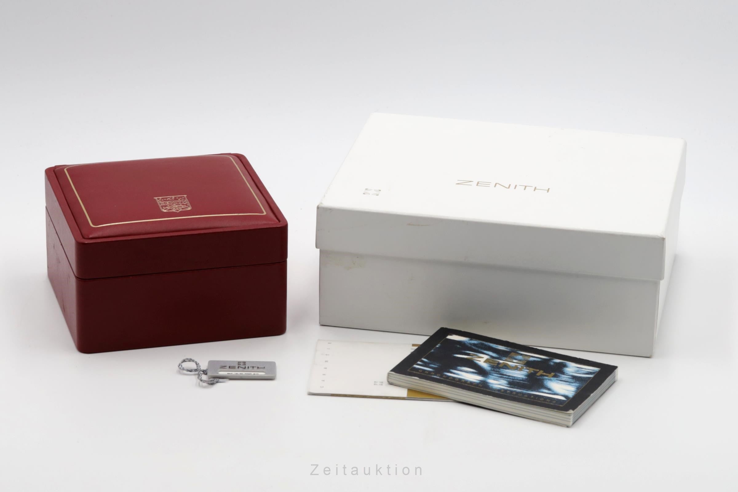 Zenith El Primero cronografo oro 18 ct automatismo orologio da uomo 30.0243.410  [2301680]