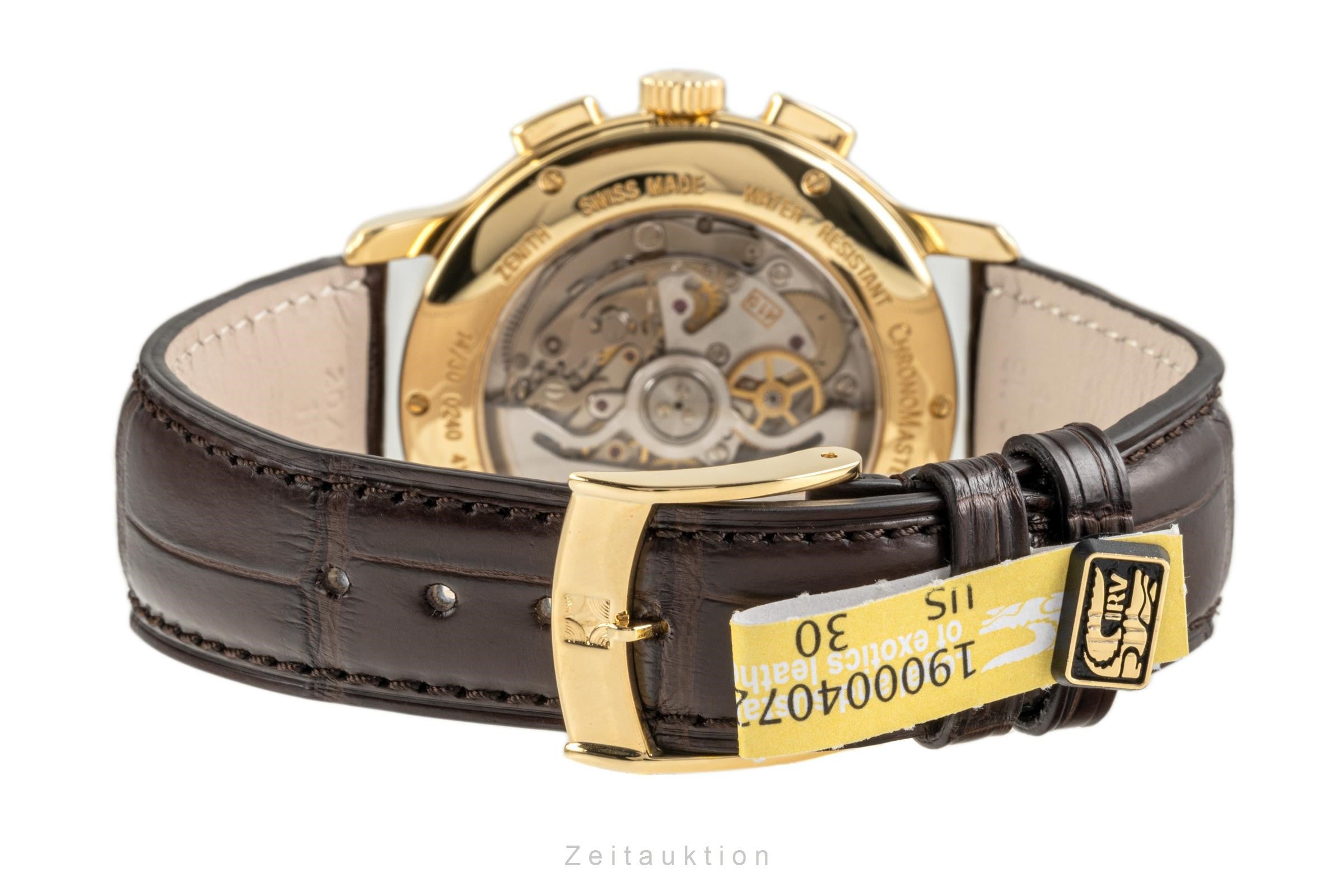 Zenith El Primero cronografo oro 18 ct automatismo orologio da uomo 30.0243.410  [2301680]