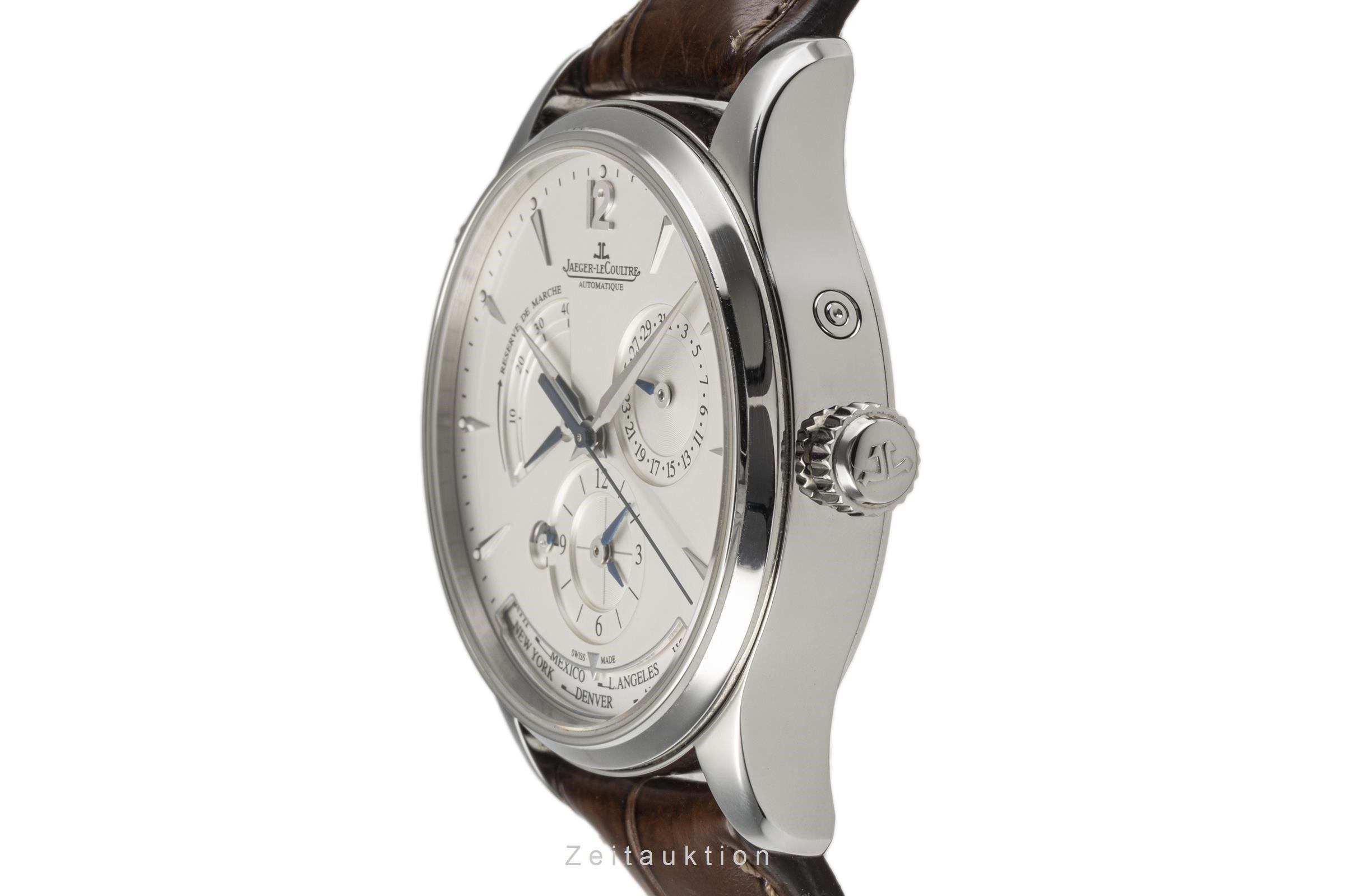 Jaeger LeCoultre Master Geographic steel automatic men's watch Q1428421, 176.8.29.S  [2301691]