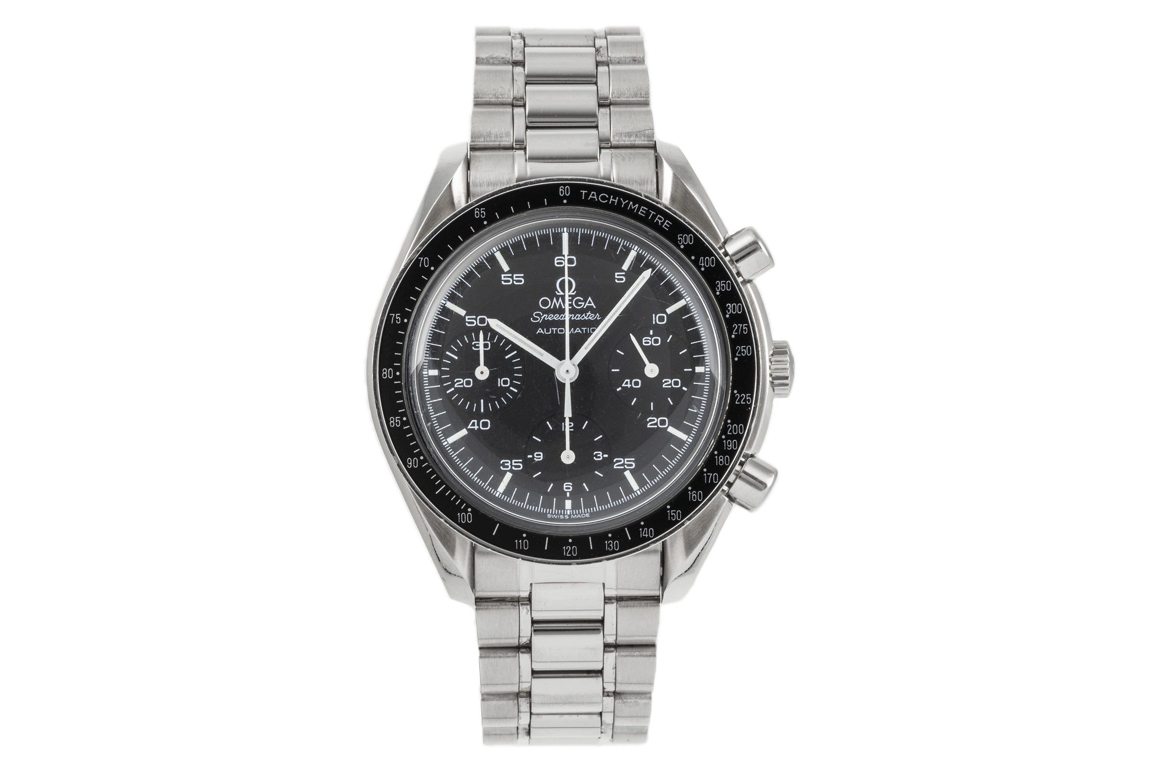 Omega Speedmaster chronograph steel automatic Kal. 1143 Ref
