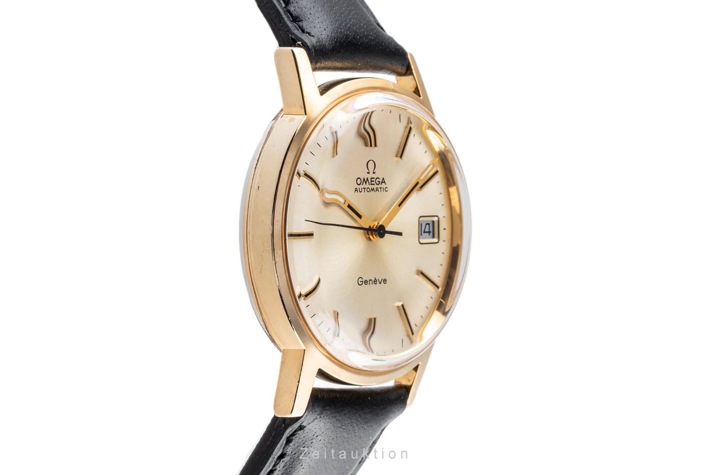 Omega Geneve gilt-brass automatic men's watch 166.0163  [2301773]