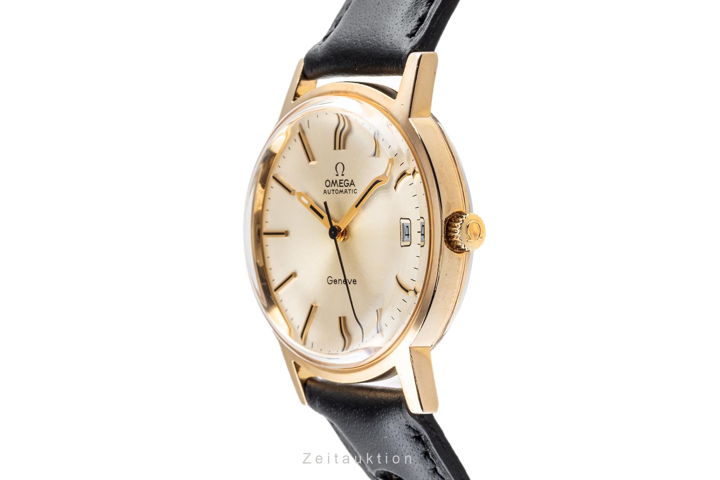 Omega Geneve gilt-brass automatic men's watch 166.0163  [2301773]