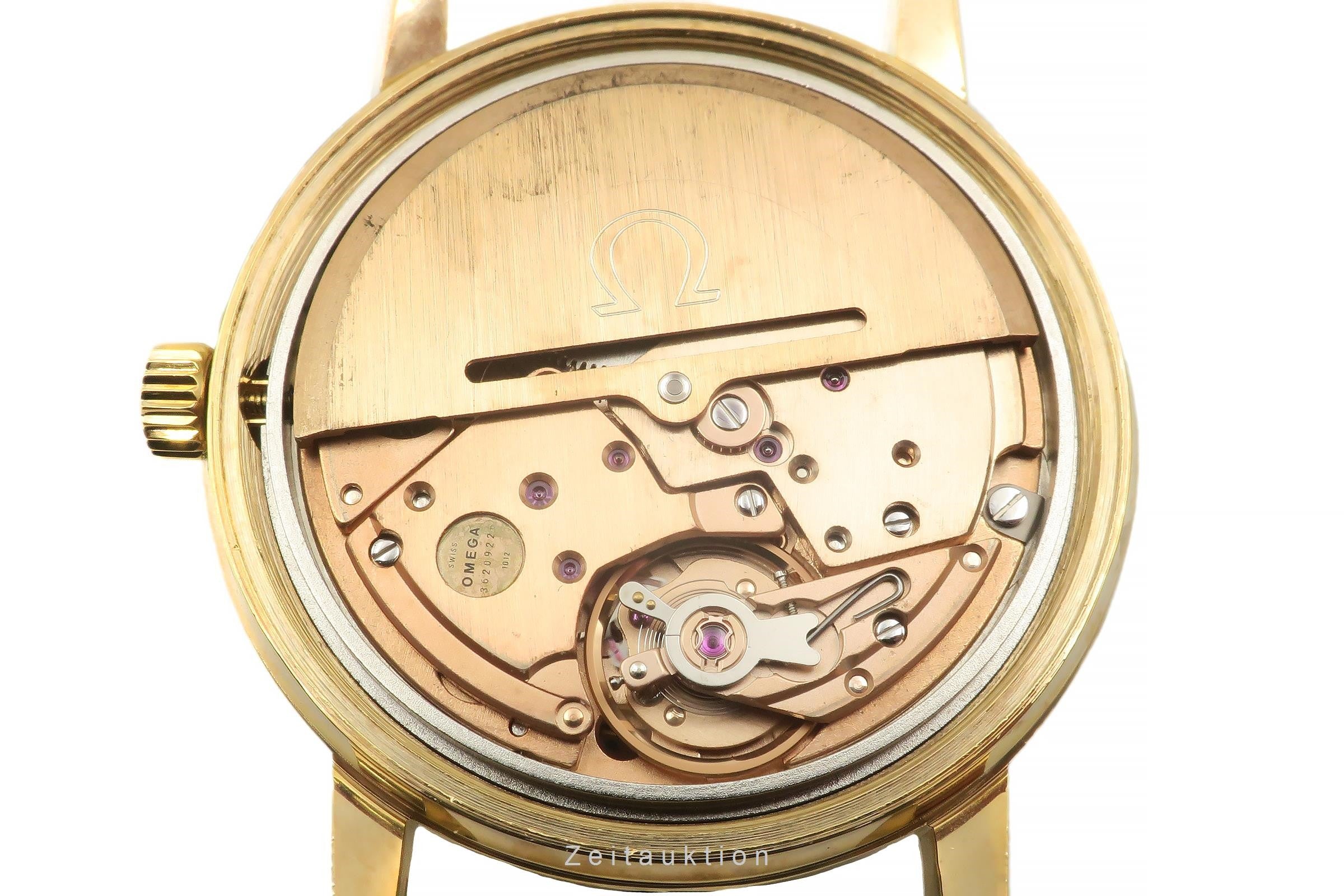 Omega Geneve gilt-brass automatic men's watch 166.0163  [2301773]