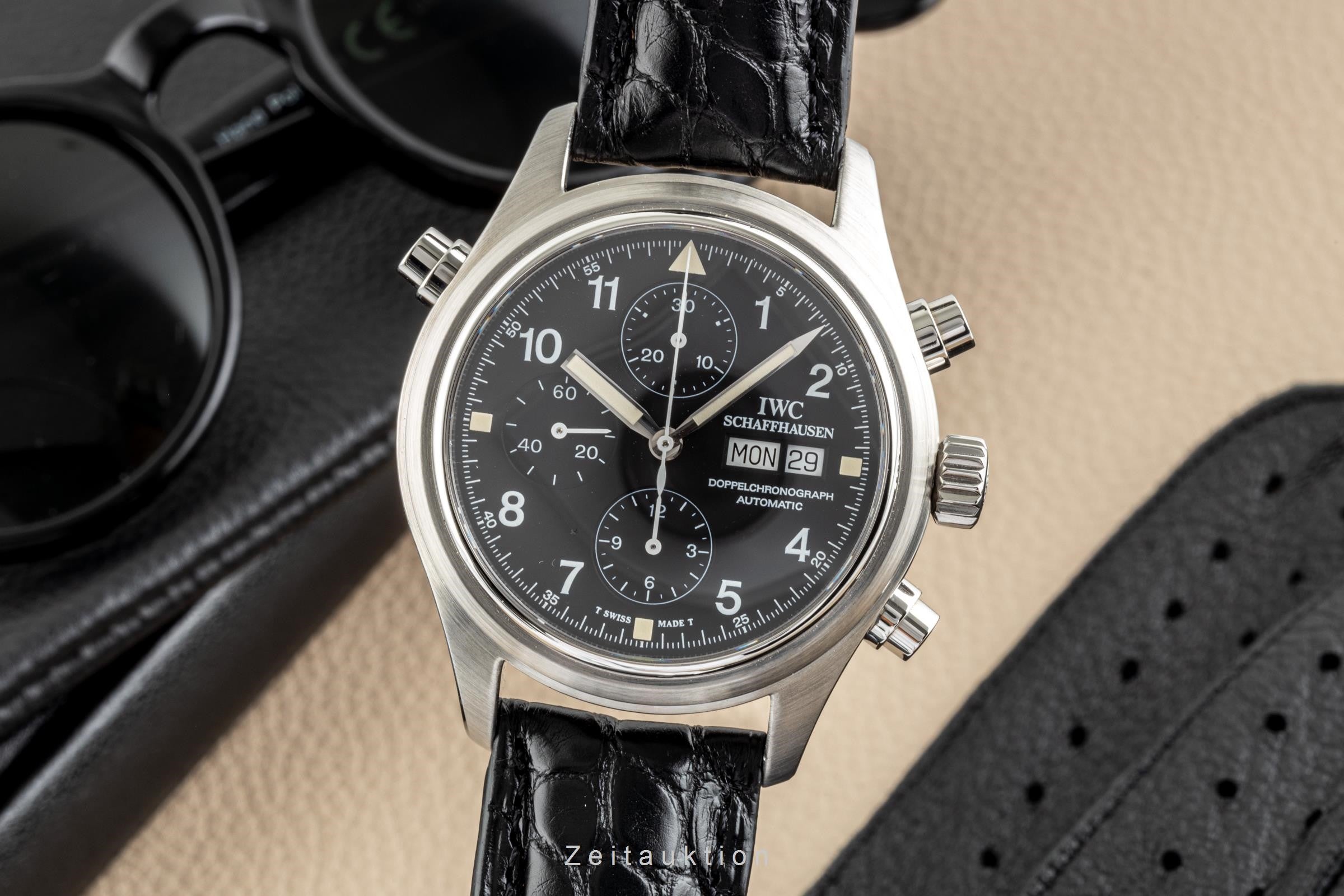 IWC Fliegeruhr cronografo acciaio automatismo orologio da uomo 3713 LP: 8300EUR  [2301989]