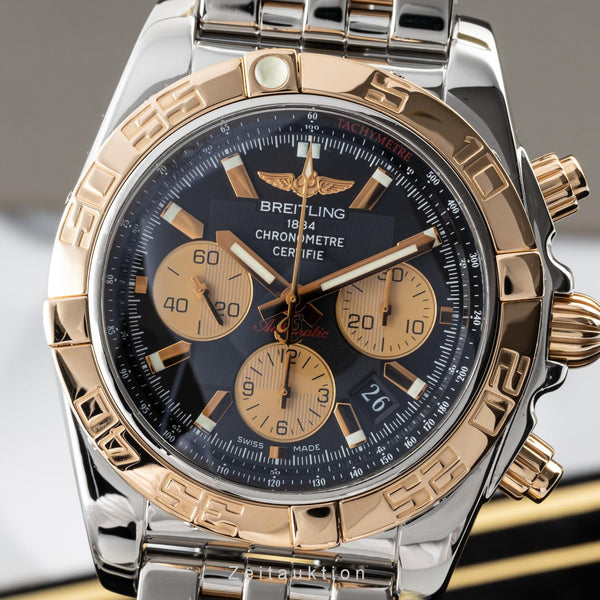 Breitling Chronomat 44 chronograph steel / gold automatic men's watch CB0110 LP: 12950EUR  [2301990]