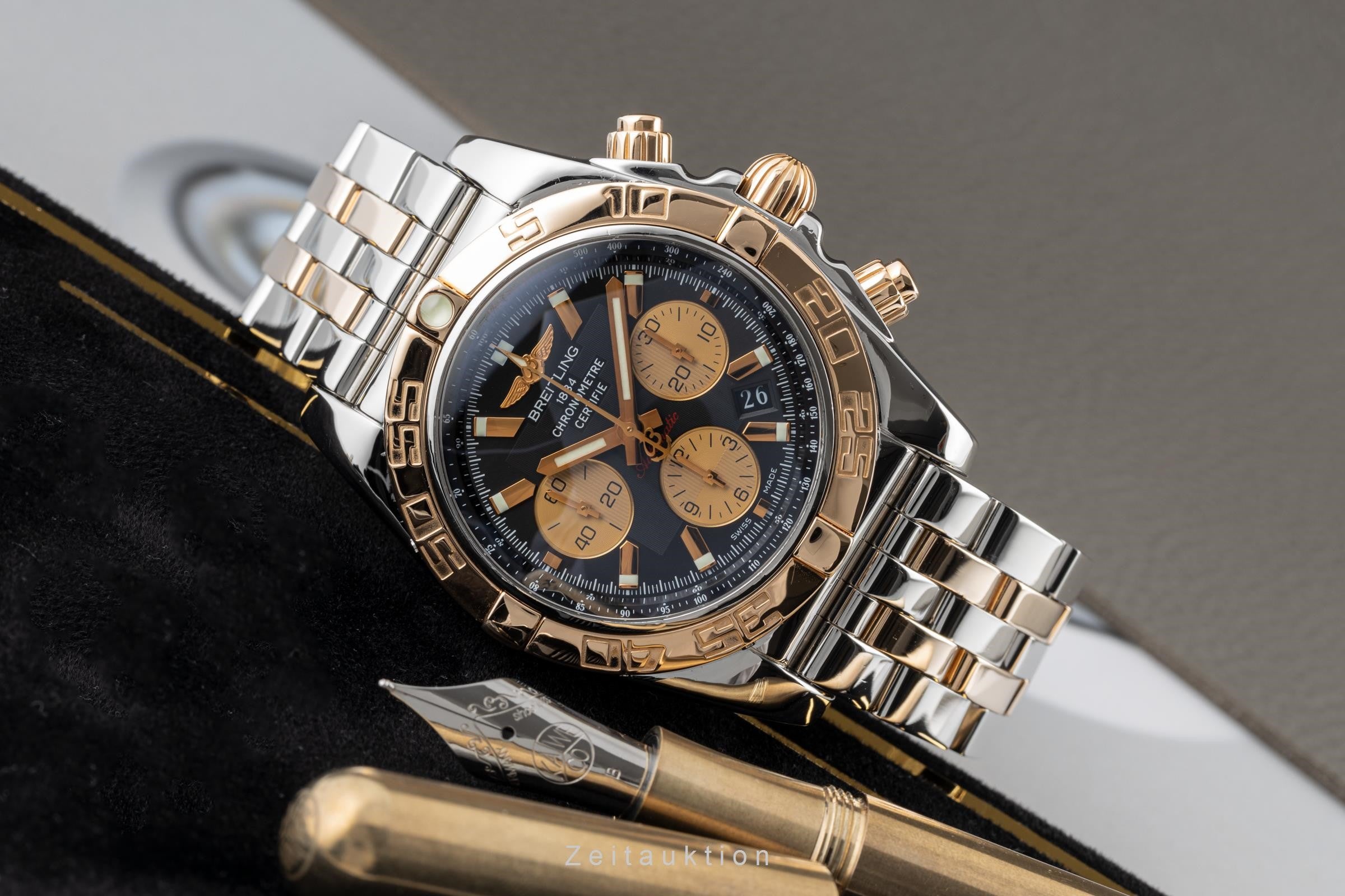 Breitling Chronomat 44 chronograph steel / gold automatic men's watch CB0110 LP: 12950EUR  [2301990]