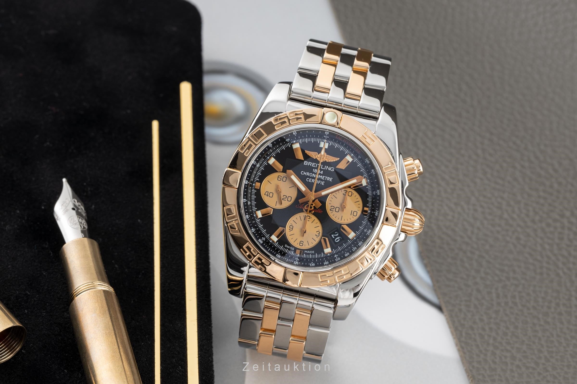 Breitling Chronomat 44 chronograph steel / gold automatic men's watch CB0110 LP: 12950EUR  [2301990]