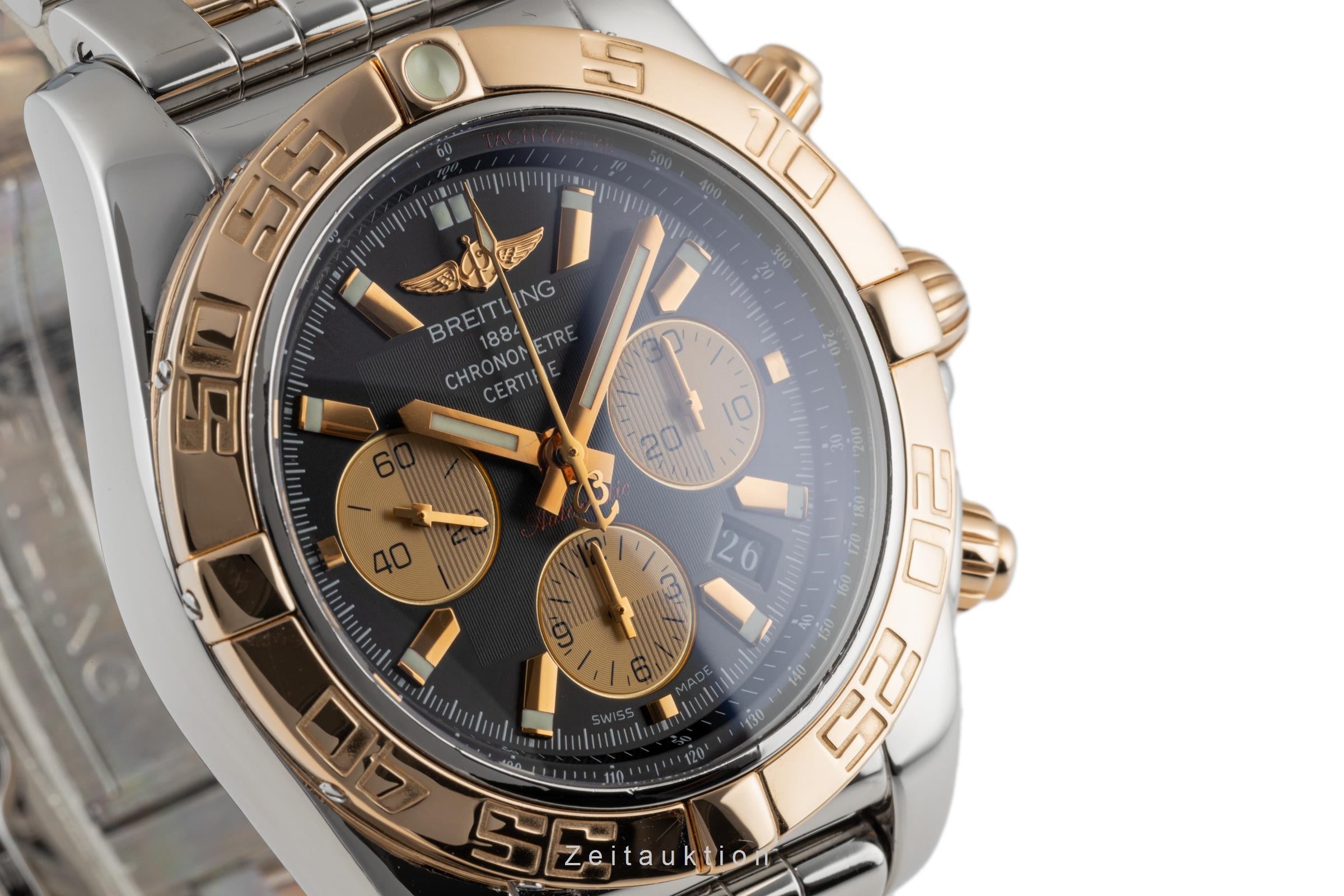 Breitling Chronomat 44 chronograph steel / gold automatic men's watch CB0110 LP: 12950EUR  [2301990]