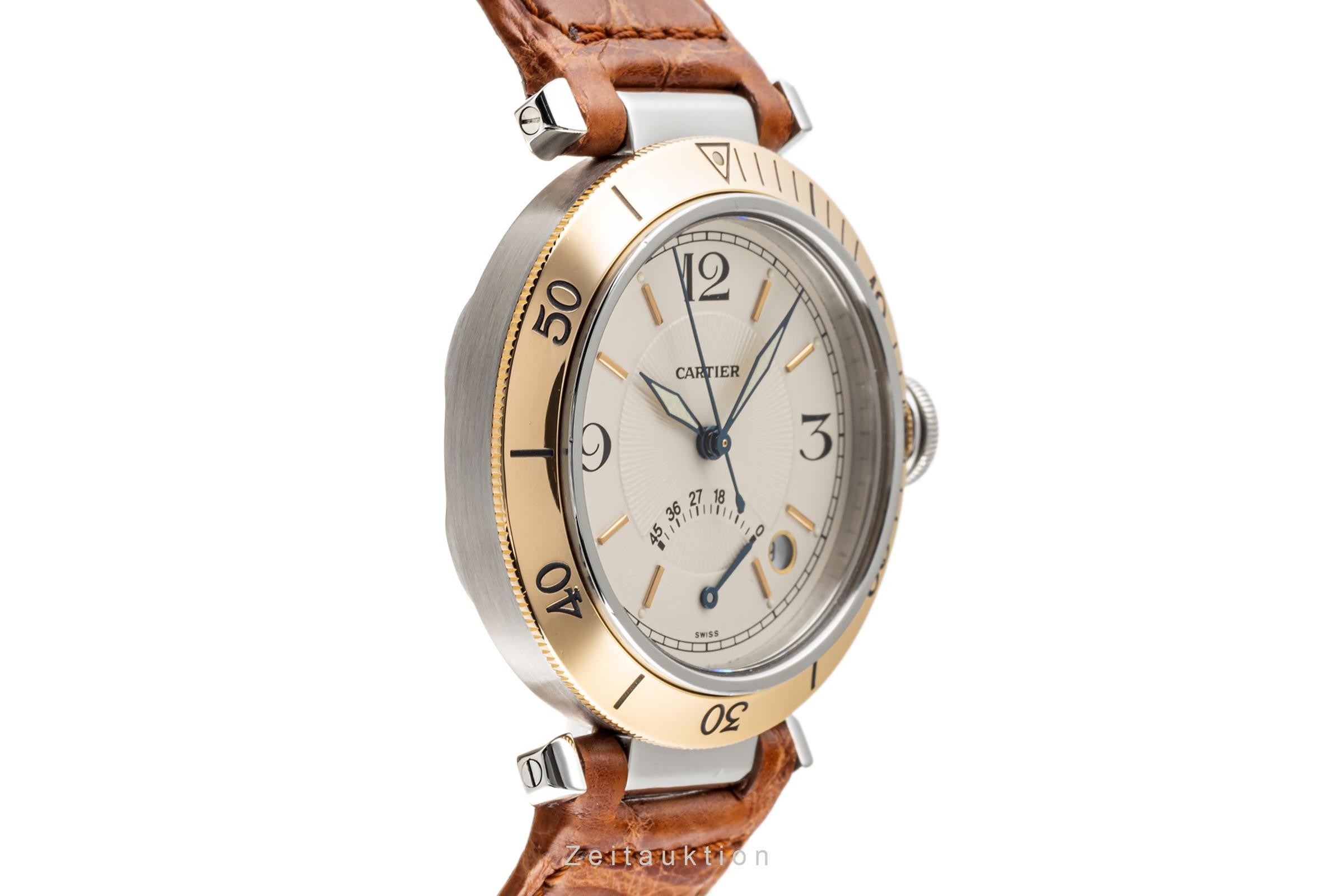 Cartier Pasha acciaio / oro automatismo orologio da uomo W3101255  1033  [2302035]