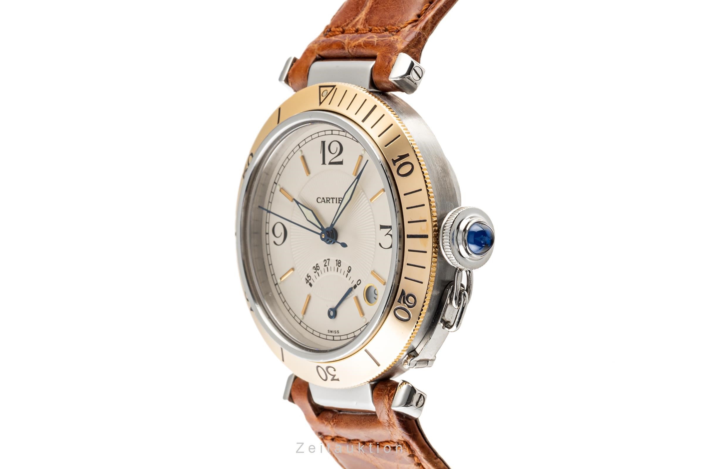 Cartier Pasha acciaio / oro automatismo orologio da uomo W3101255  1033  [2302035]