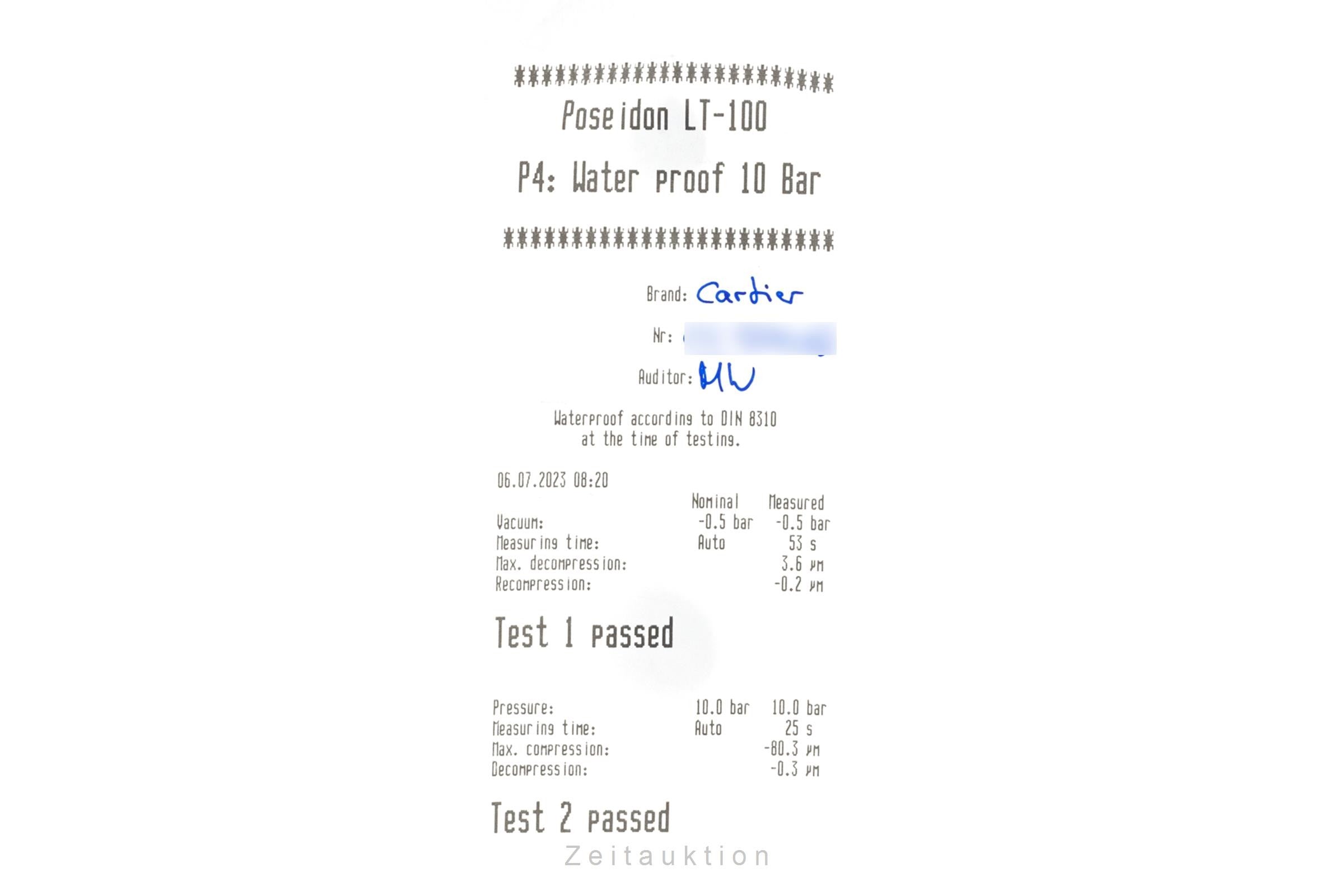 Cartier Pasha acciaio / oro automatismo orologio da uomo W3101255  1033  [2302035]