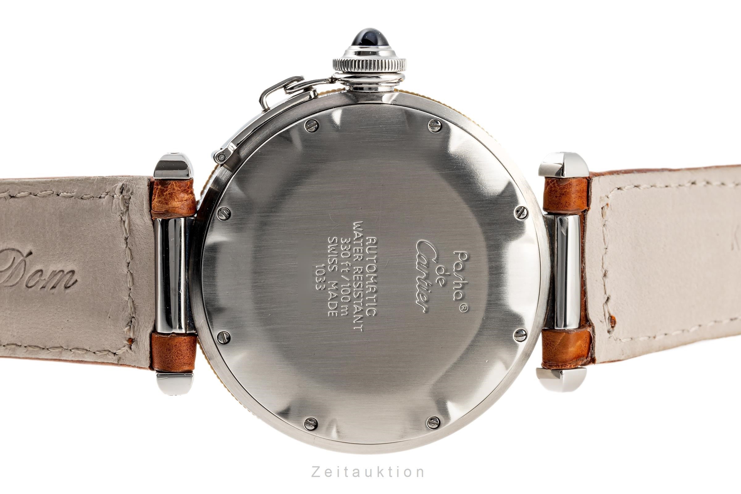 Cartier Pasha acciaio / oro automatismo orologio da uomo W3101255  1033  [2302035]